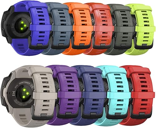 Miniatura 2 de Correa de reloj de silicona para hombre, repuesto para Garmin Instinct, correa de reloj de goma para deportes al aire libre, correa inteligente,
