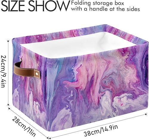 Miniatura 43 de AUUXVA Cesta de almacenamiento de camuflaje militar, caja de almacenamiento de lona duradera plegable para juguetes, cesta organizadora con asas