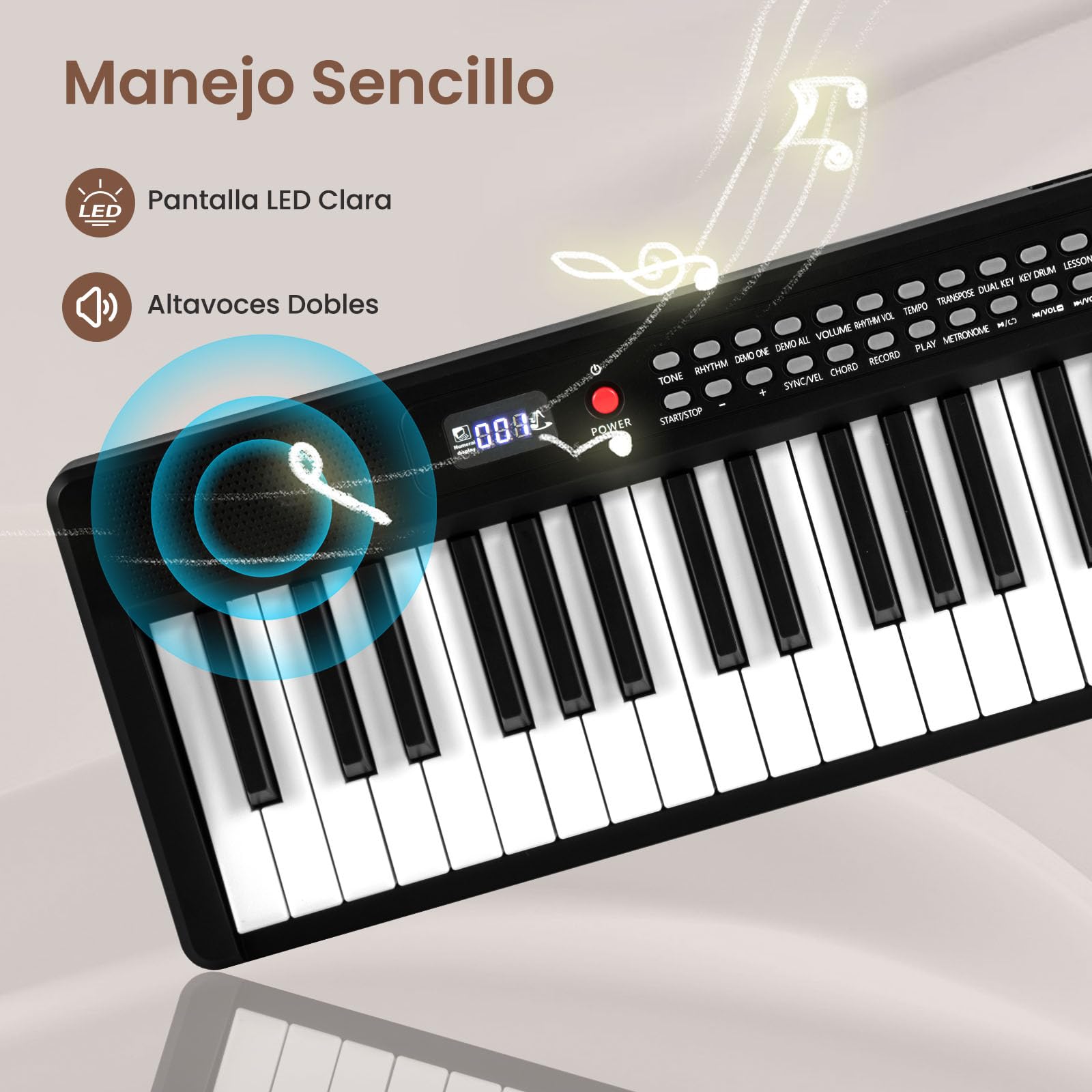 COSTWAY Piano Digital de 88 Teclas, Teclado Piano Eléctrico Plegable, Piano Digital Portátil Semipesado con MIDI, Atril, 1000 Ritmos, 1000 Timbres y Bolsa de Transporte para Niños, Adultos (Negro)