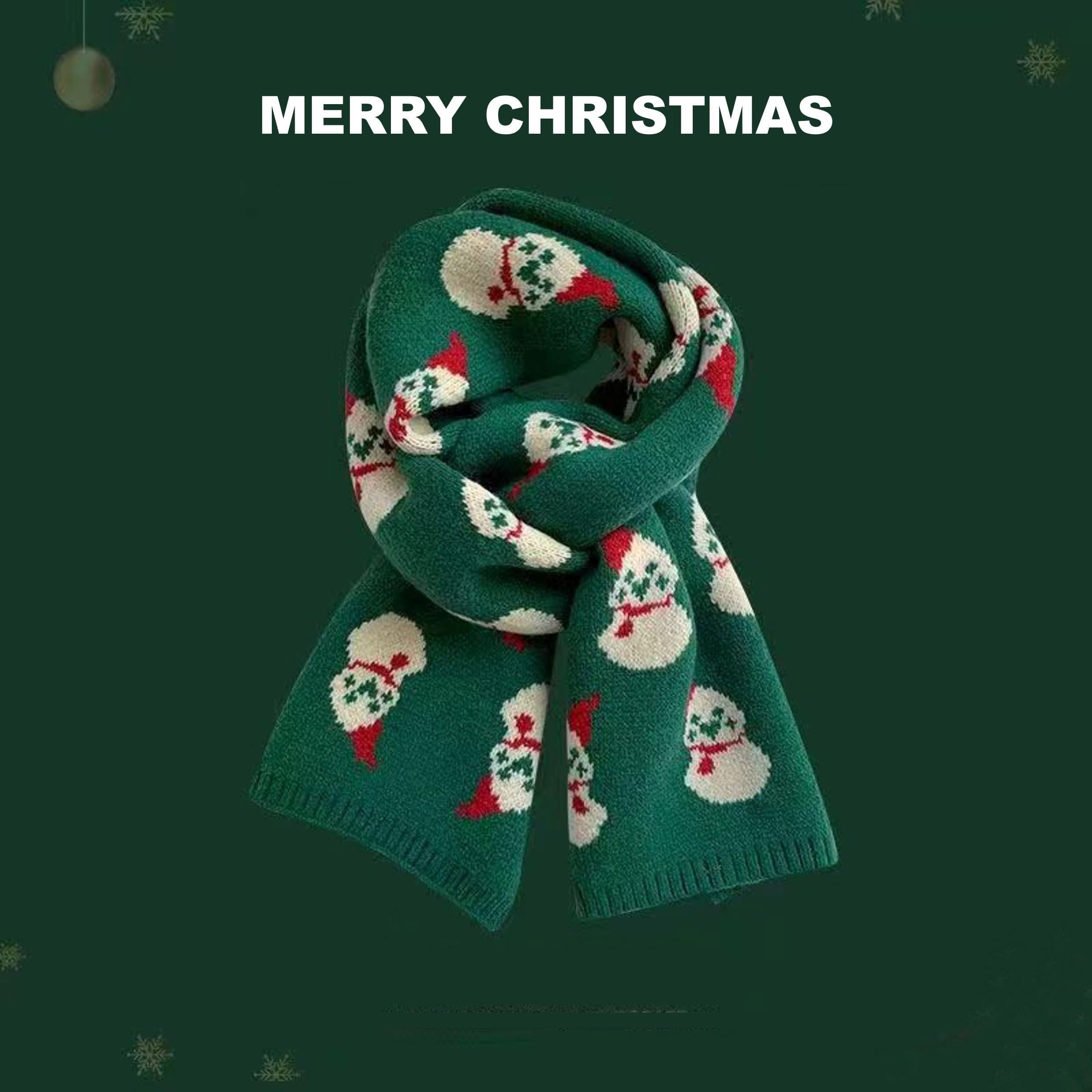 CrossKulture Women’s Wool Scarf – Christmas Winter Knitted Neck Wrap, Soft Warm Festive Scarf 160x20cm