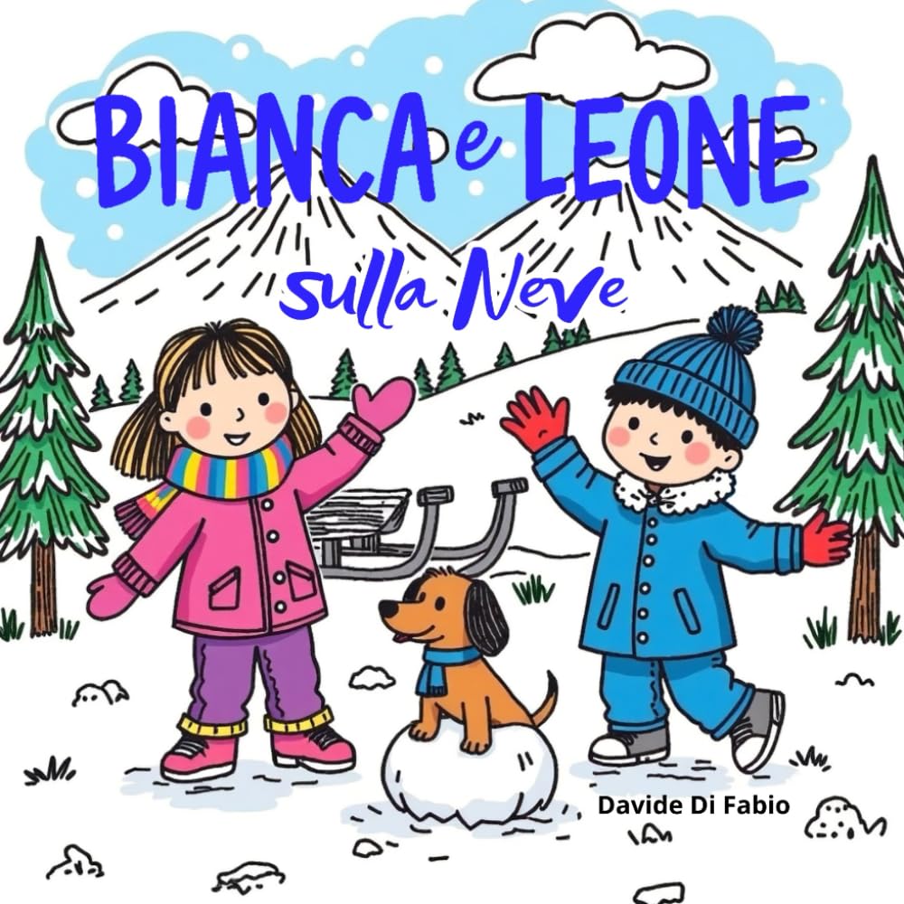 BIANCA E LEONE SULLA NEVE - Seconda Edizione Illustrata: La magia della prima volta sulla neve: una storia che scalda il cuore