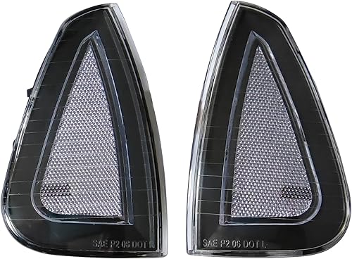 KYYET Conjunto de luz de esquina con marcador lateral con bombillas compatible con Dodge Charger 2005 2006 2007 2008 2009 2010 reemplaza CH2550124