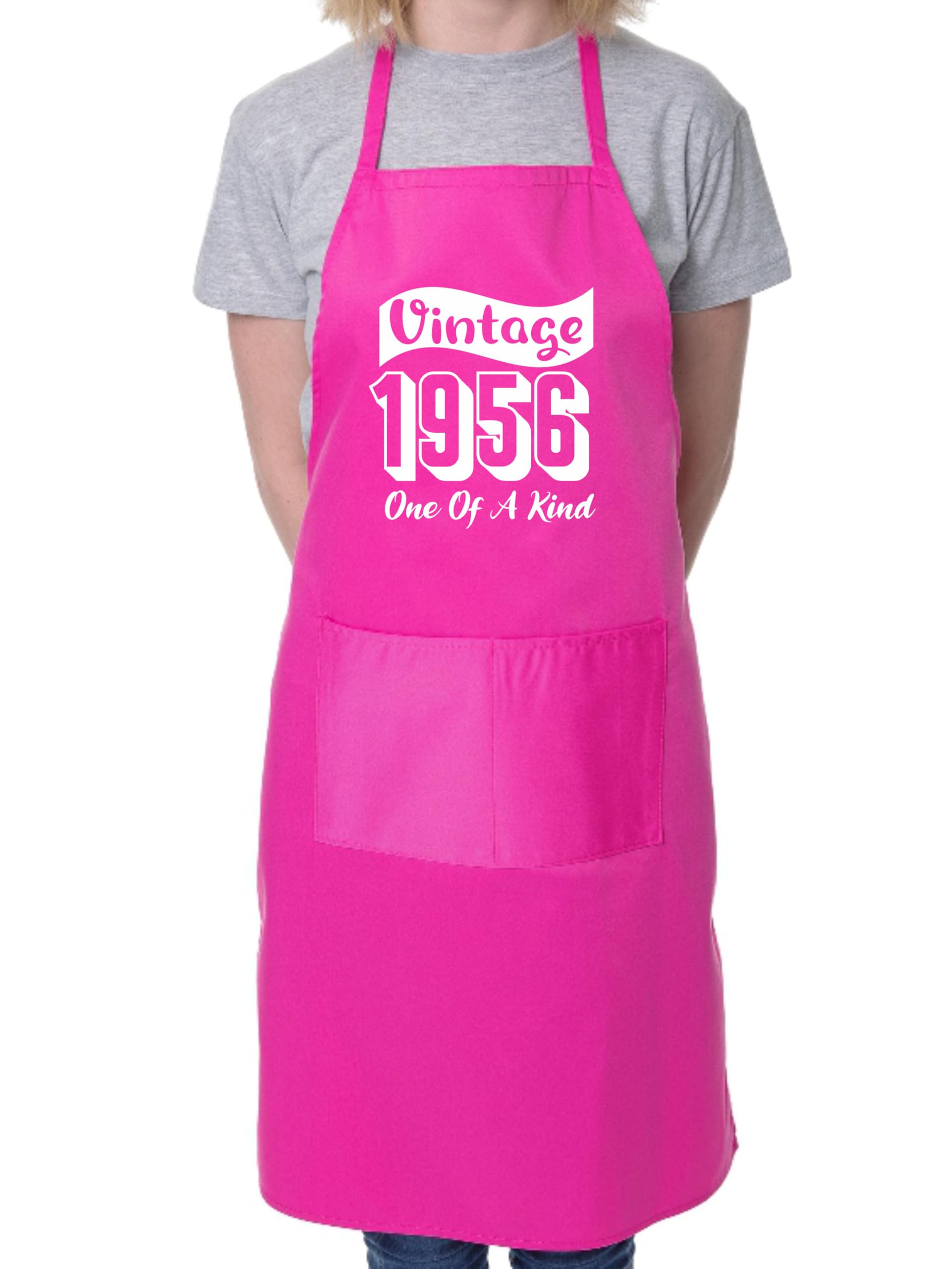 Print4u Unisex Pink 70Th Birthday Vintage 1956 Age 70 Funny Apron Novelty Baking Bbq
