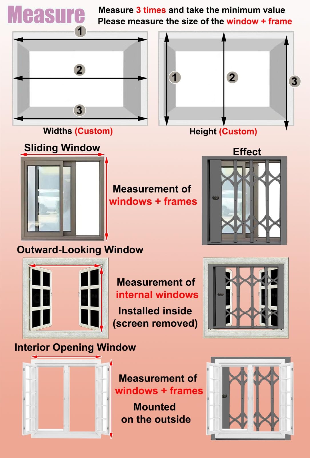 Protectores de ventana con cerradura para mascotas, barras de seguridad con cerradura de llave, puertas corredizas plegables para seguridad de sótano y patio, prevención de robo para gatos y perros