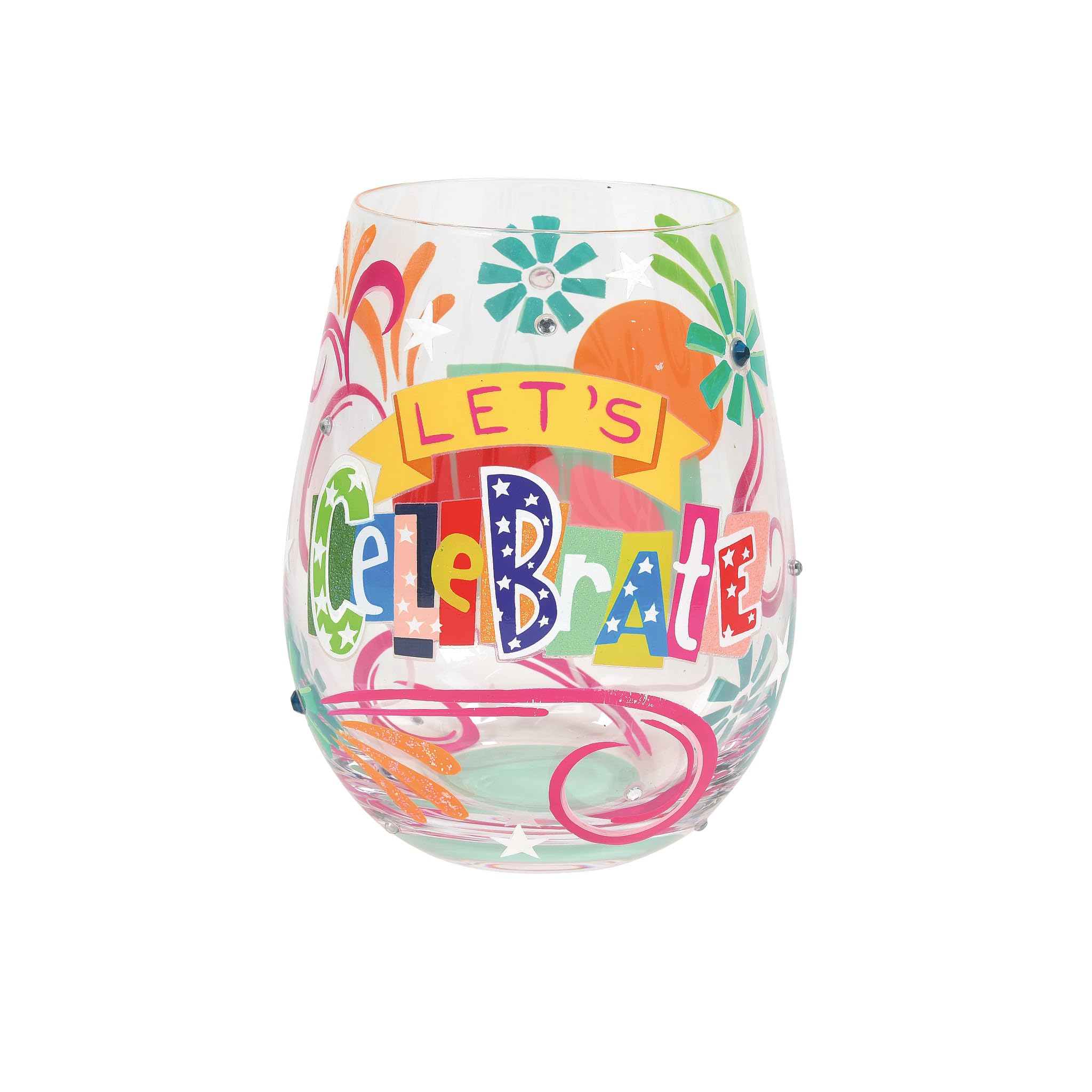 Verre à vin Enesco Lolita sans pied grand format 591 ml au style festif unique