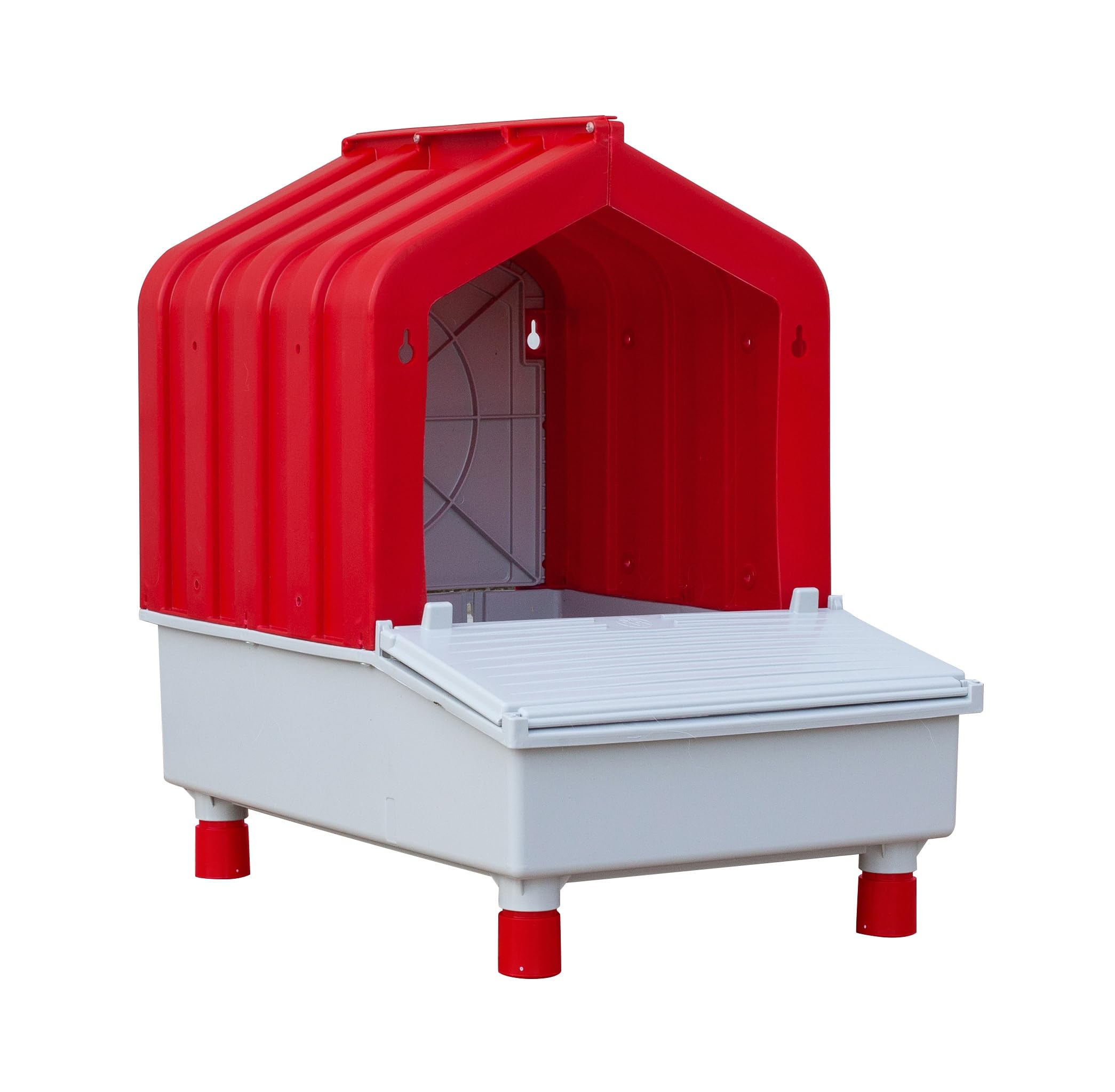 Photo 1 of RentACoop Mobile Hen Den Roll-Out 1-Hole Chicken Nesting Box with Legs for Chicken Coop