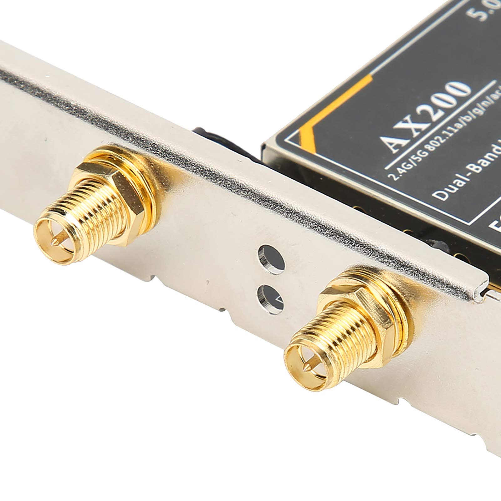 Scheda di rete wireless 3000 Mbit/s WiFi 6, AX200 5G 2,4G Dual Band PCI Express con 2 × Antenna per 10 (64 bit) per Linux per Chrome per 5G Bluetooth 5.1 Bluetooth 5.1 Bluetooth