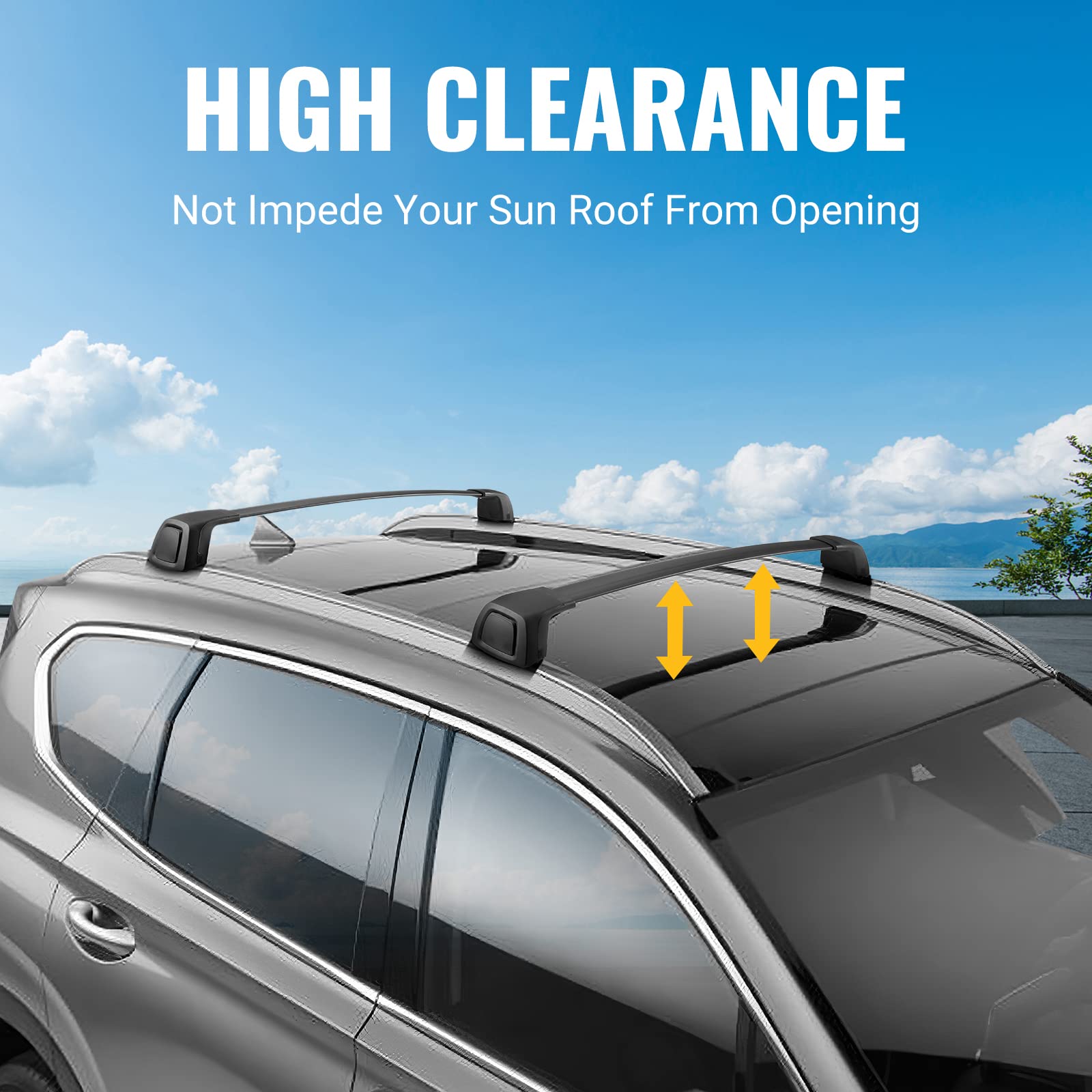 BougeRV Roof Rack Cross Bars for 20192023 Hyundai Palisade SE SEL XRT