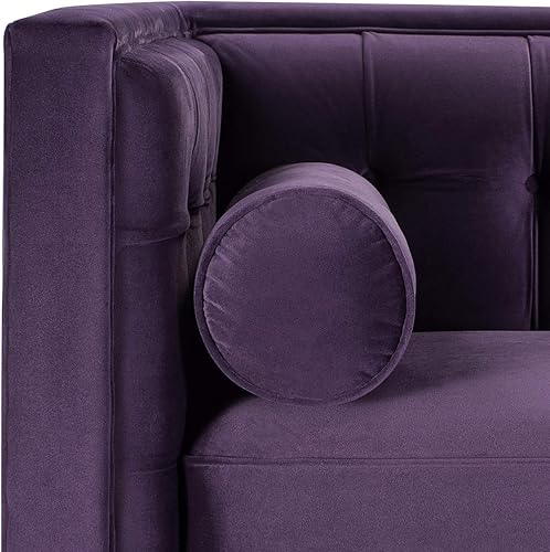 Miniatura 6 de Jennifer Taylor Home Kinsley - Sofá moderno copetudo esmoquin de 84 pulgadas, poliéster beige neutro cielo