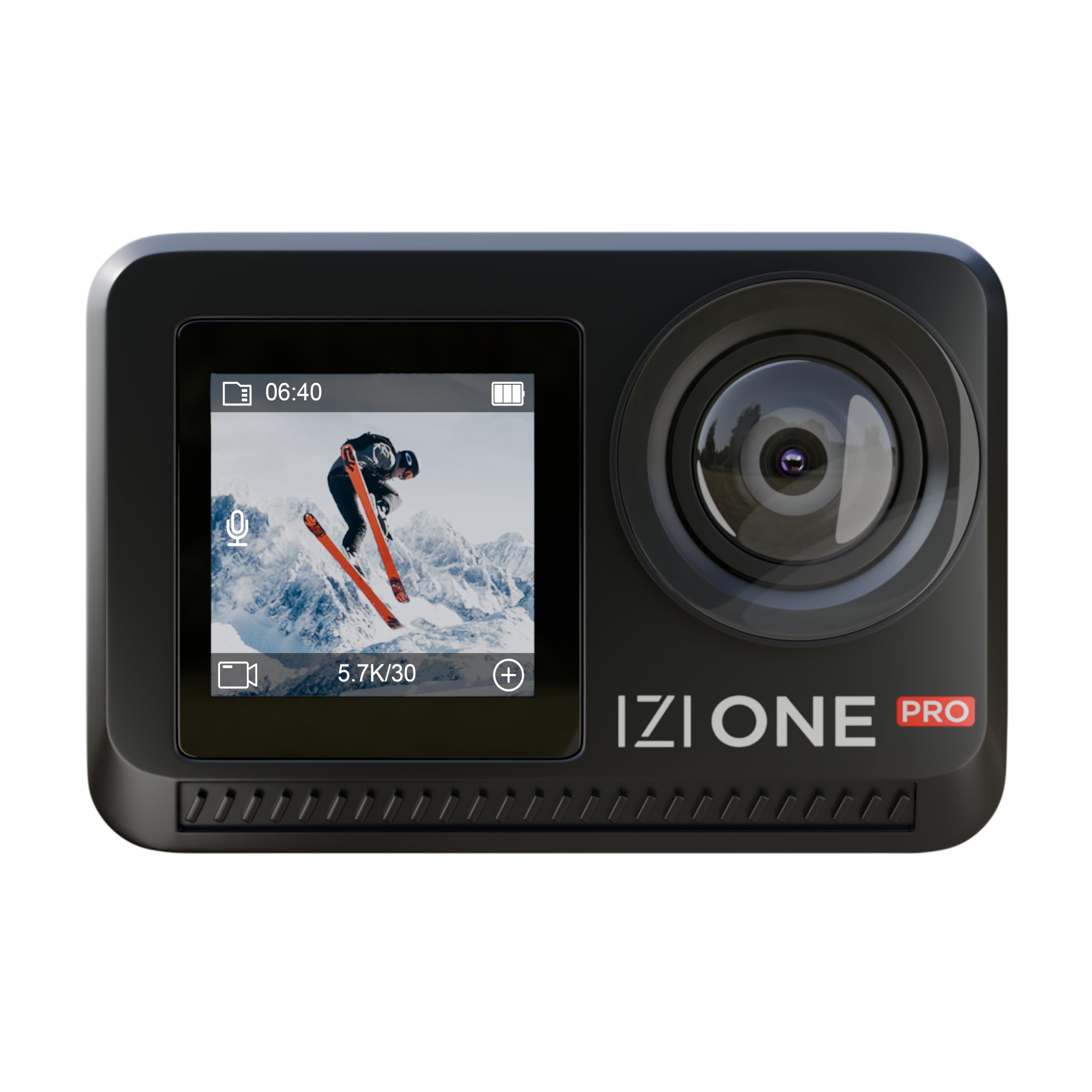 IZI One Pro 5.7k Action Camera | Ultra HD Sony STARVIS Sensor | 20M Body Waterproof | 2 x Battery with 240min Recording | Dual OLED, 6-Axis Gyro Stabilisation | HQ Mic Support | Reels, Vlogs & Bikes-picture-28