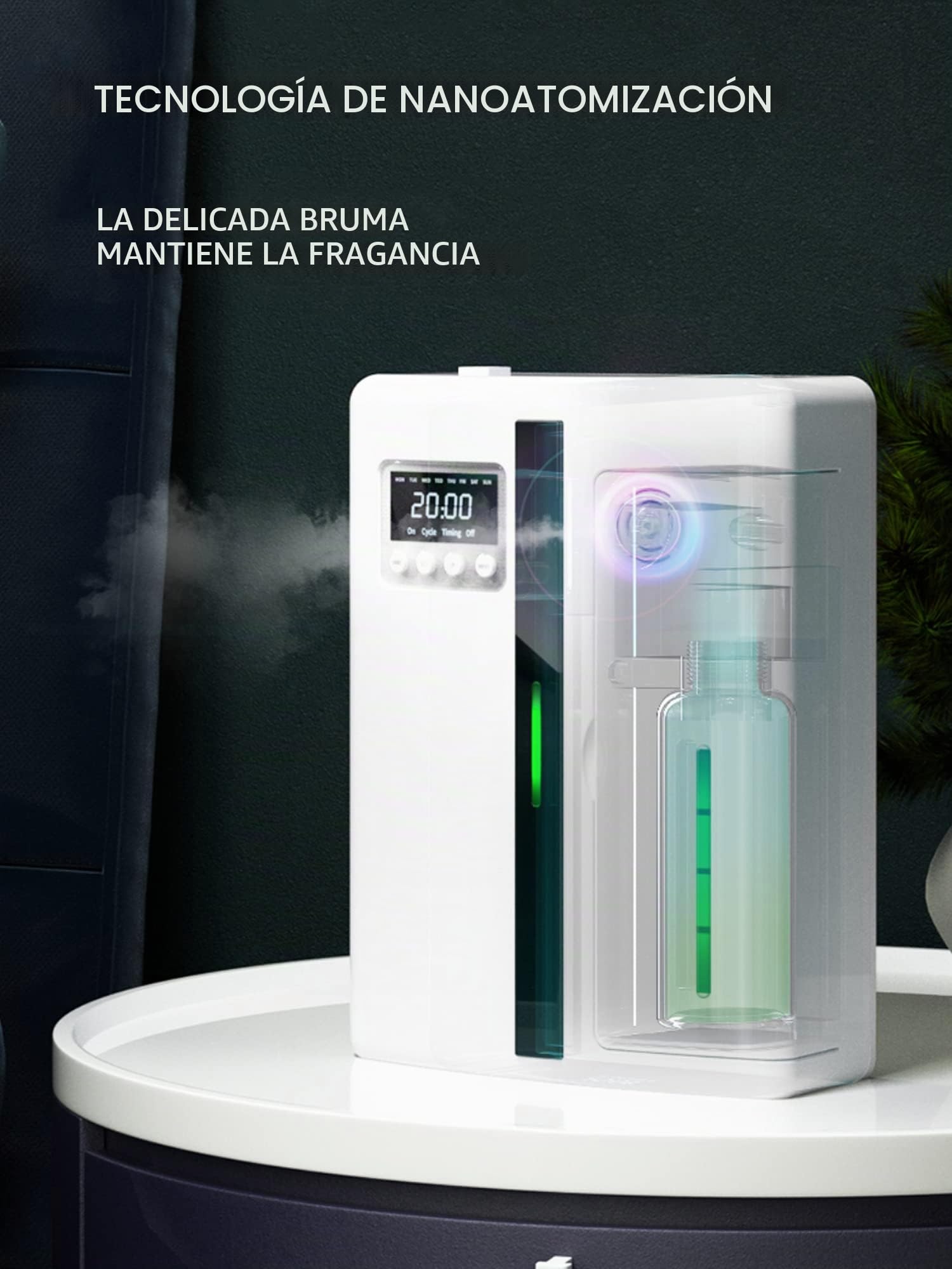 Difusor de Aceites Esenciales Profesional. Ambientador Profesional de Fragancias para Aromaterapia, Hogar, Tiendas. Superficie de Difusión de 50 a 300 m²