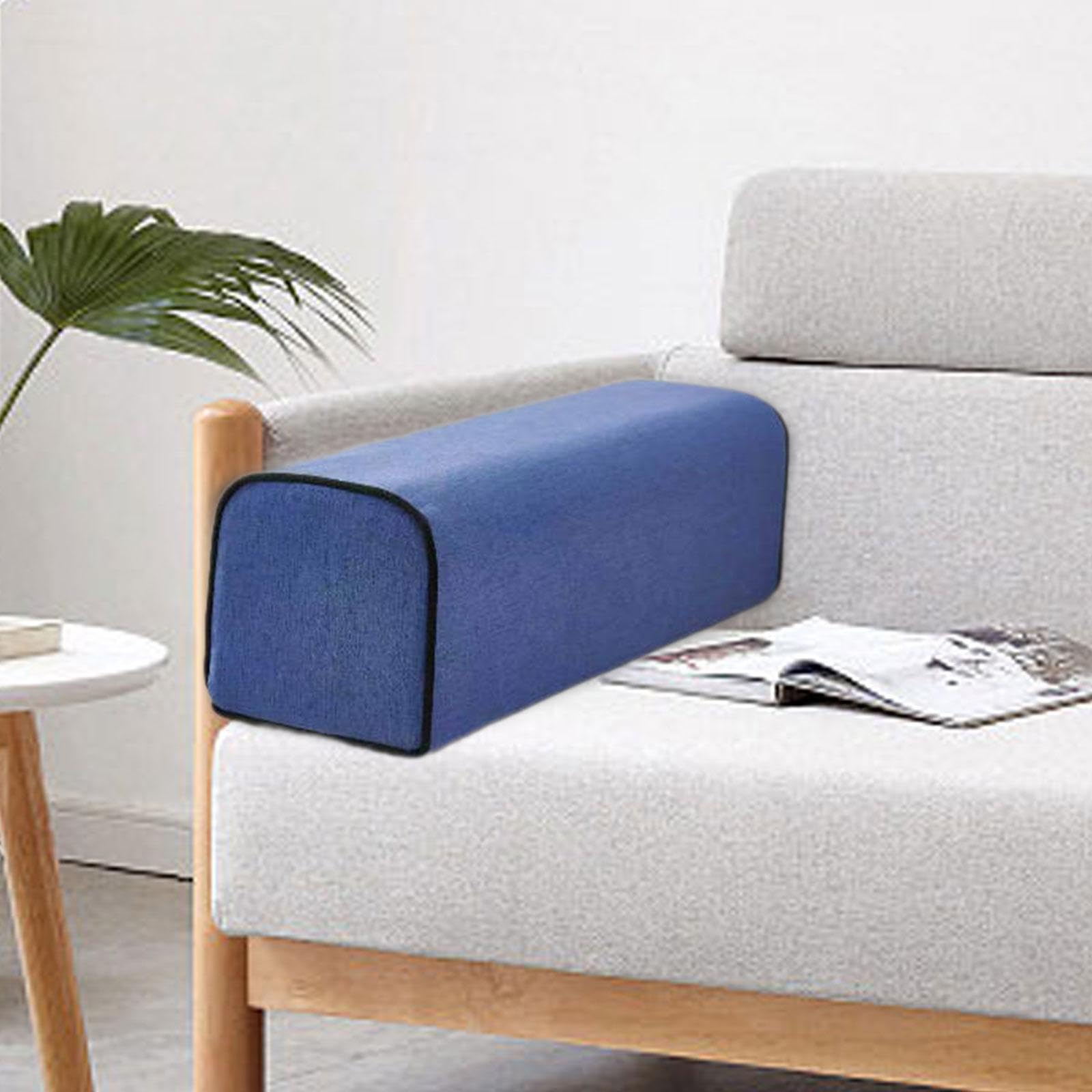 rockible Cuscino per bracciolo del Divano, Cuscino di Supporto per braccioli, Versatile per bracciolo Rimovibile, Schiuma ad Alta densità per Divano Letto, Blu