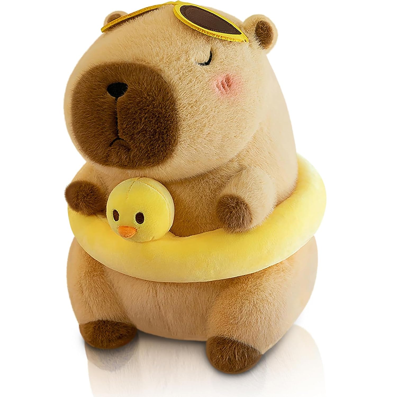 RenSton Capybara Plush Toy, Cute Cartoon Capybara Stuffed Animal Plush Cute Capybaras Doll, Capibara Toys Plushies Pillow Gifts for Kids Boys Girls