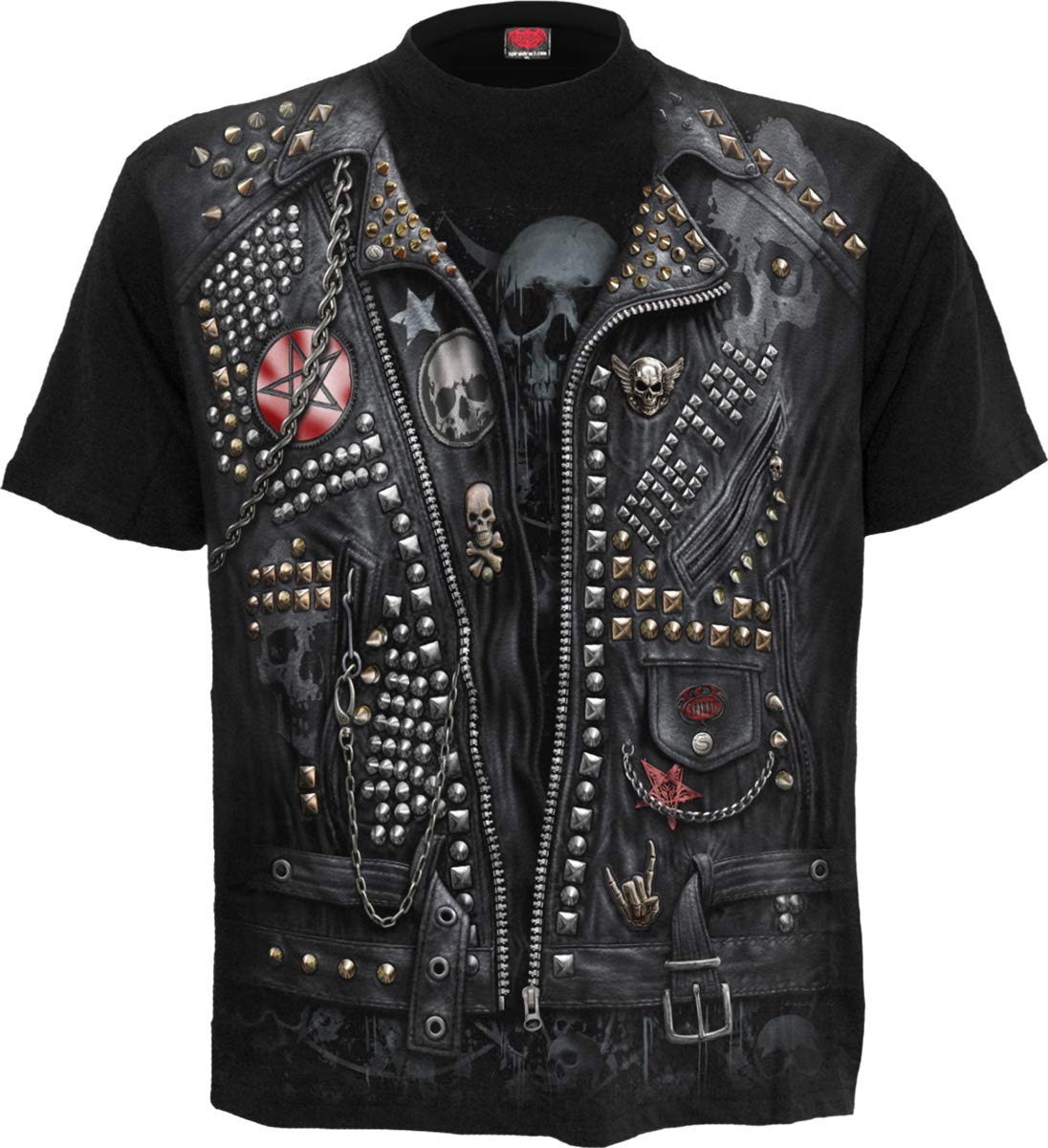 Spiral - Goth Metal - Allover T-Shirt Black - M