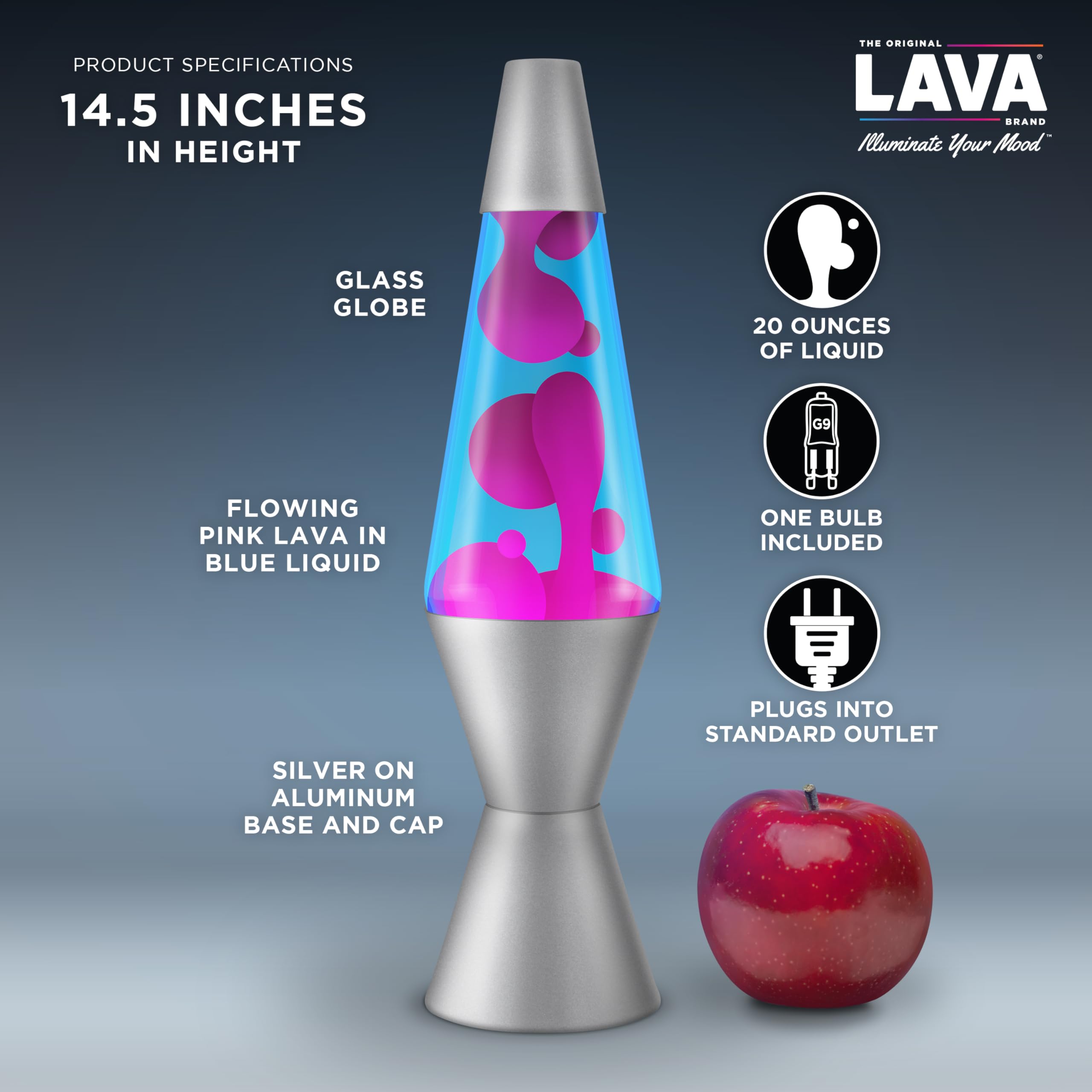 The Original Lava® Lamp - 14.5" Techno Chrome image 3