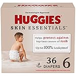 Huggies Size 6 Diapers, Skin Essentials Baby Diapers, Size 6 (35+ lbs), 36 Count