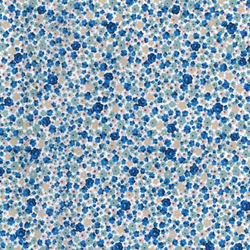 Rose & Hubble Small Disty Floral Print Fabric 100% Cotton Poplin Fabric 112cm Wide Craft Fabric Material Ideal for Quilting, Clothing