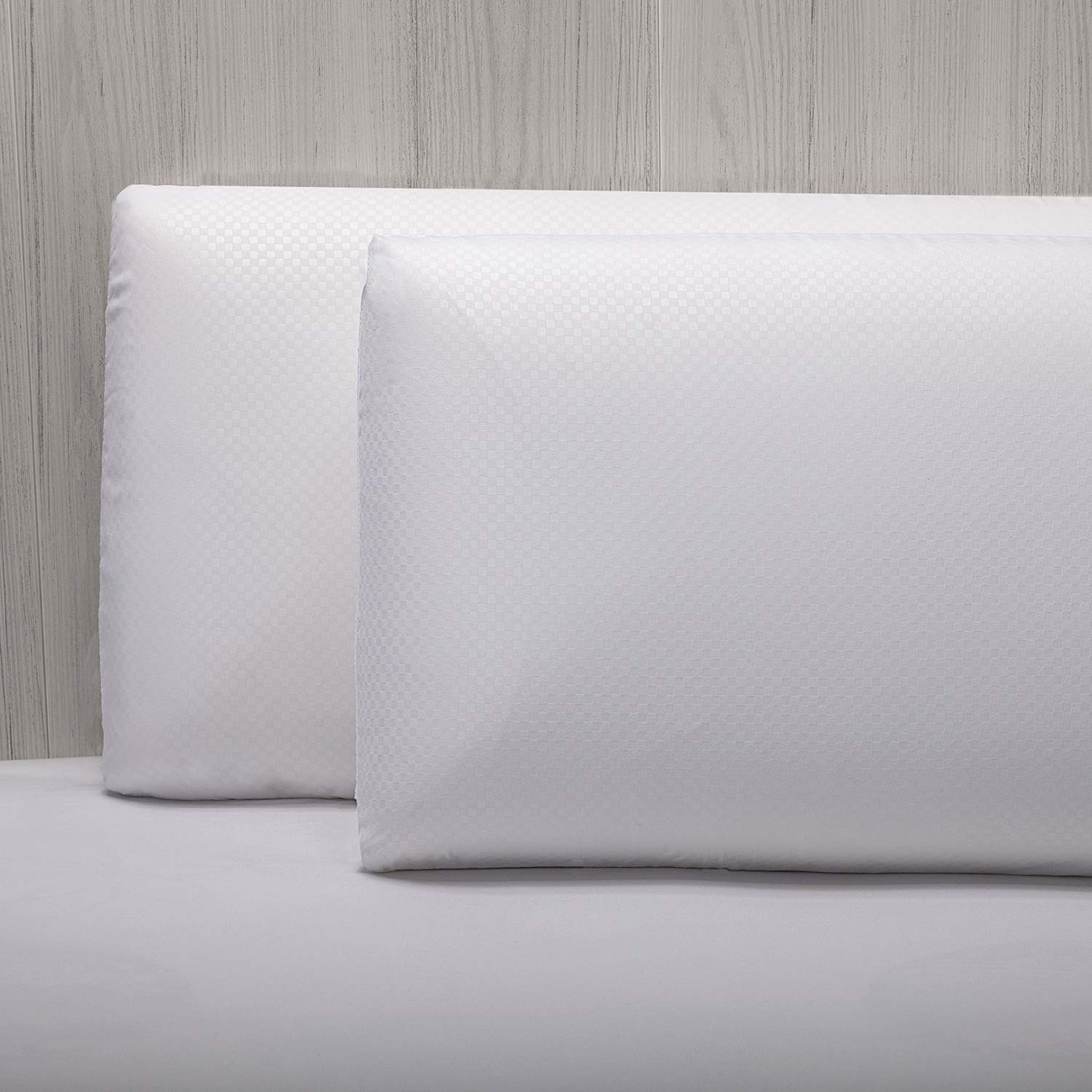 Pikolin Home - Almohada Viscoelástica 60 cm (2 Unidades), de Hotel - Adaptabilidad al Cuello, Hipoalergénica, Firmeza Alta, para Dormir de Lado, Doble Funda, Transpirable y Suave