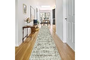 Vintage Long Runner Rug for Hallway 12 ft