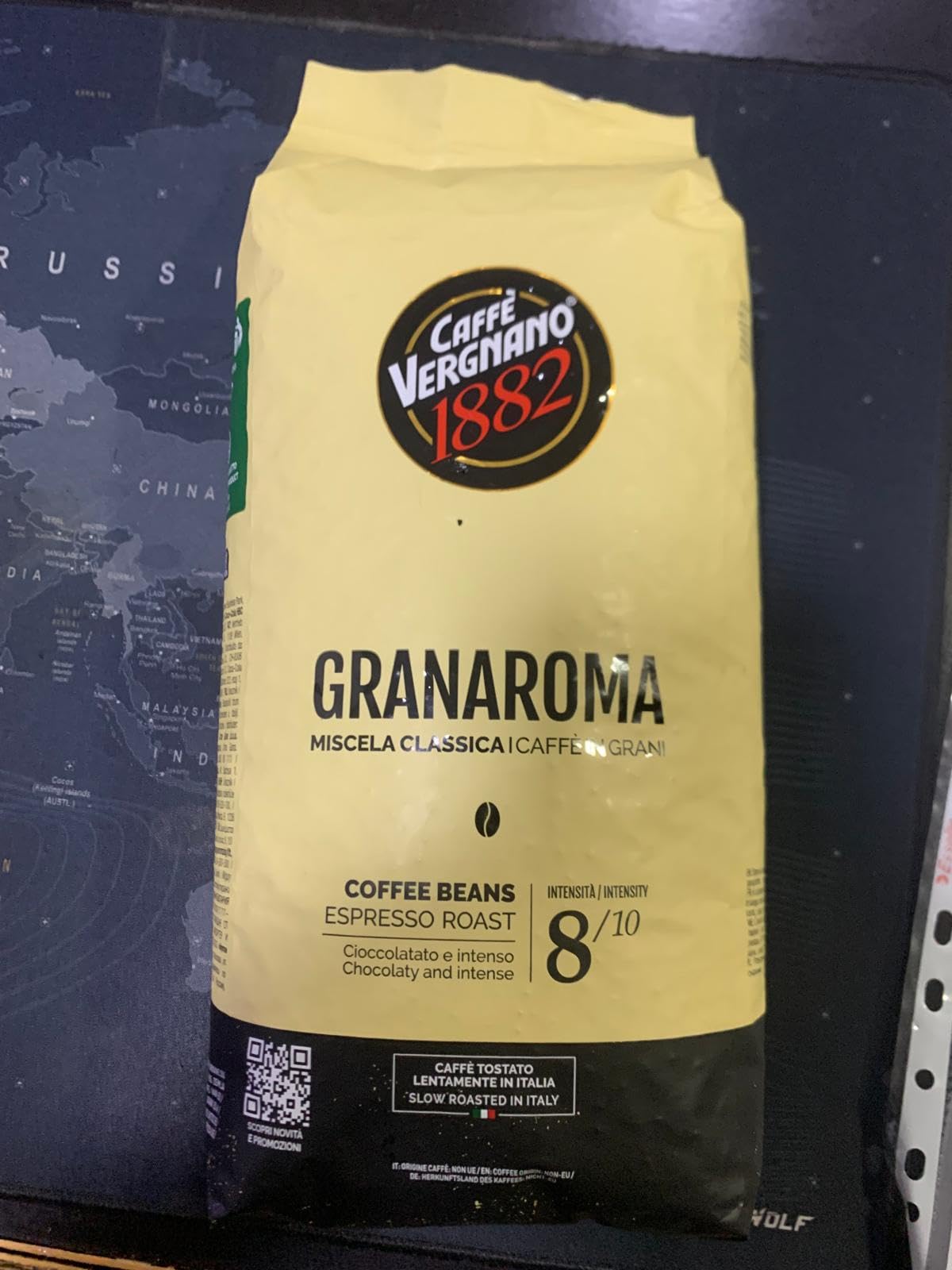 OFFERTA RISPARMIO - 6 sacchi da 1 Kg CAFFE' IN GRANI GRANAROMA Vergnano