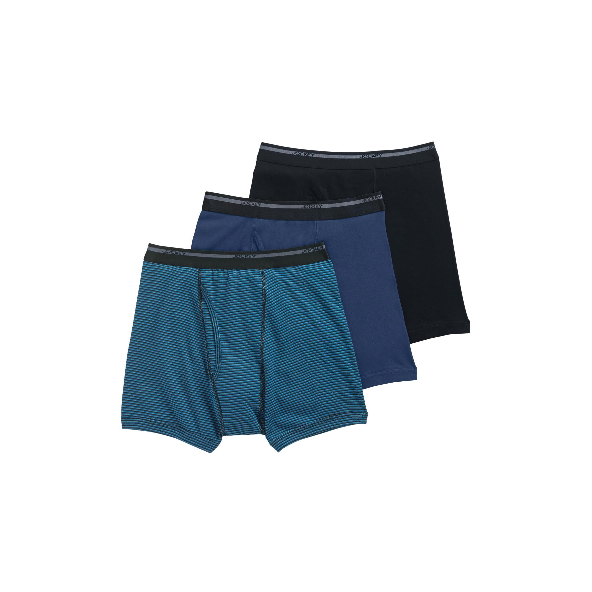 Jockey Men's Underwear Lightweight Classic Boxer Brief - 3 Pack