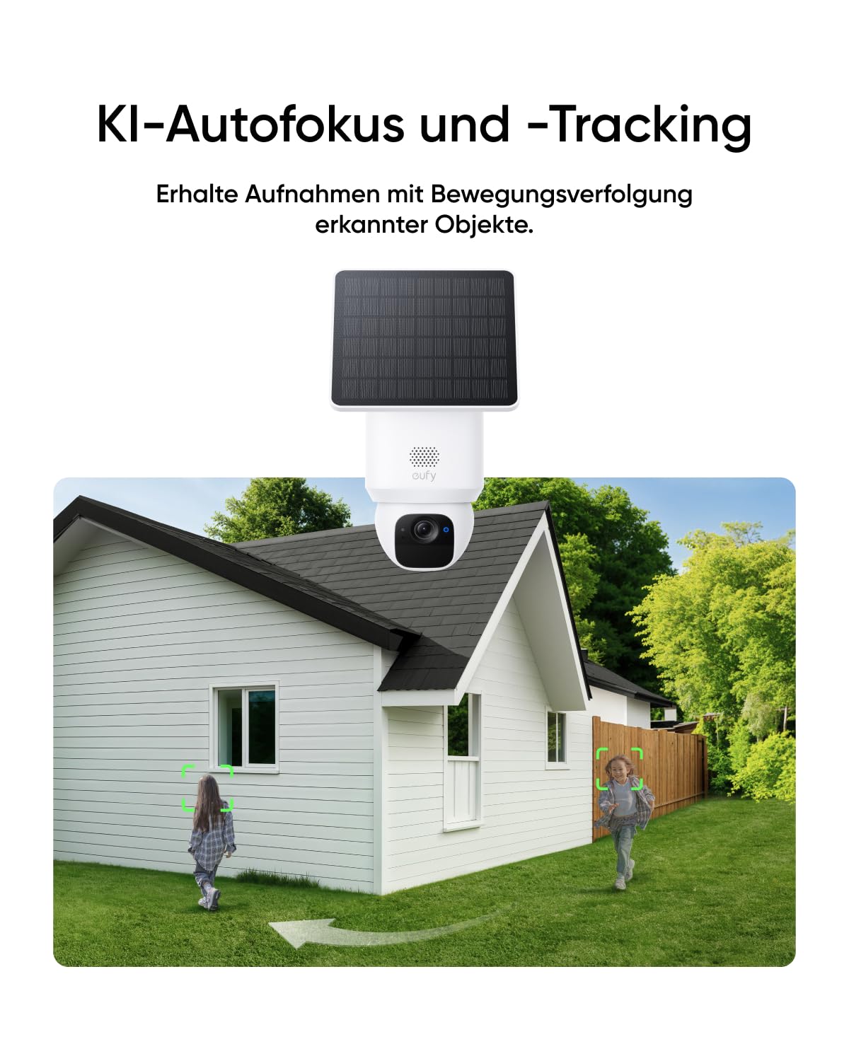 eufy eufyCam E30, Solar Überwachungskamera Außen, 360° Schwenk, KI-Tracking, 2K-Qualität, Kabellos, eufy Sicherheitskamera Outdoor, Kompatibel mit HomeBase S280 & S380, Ohne Monatliche ABO-Kosten