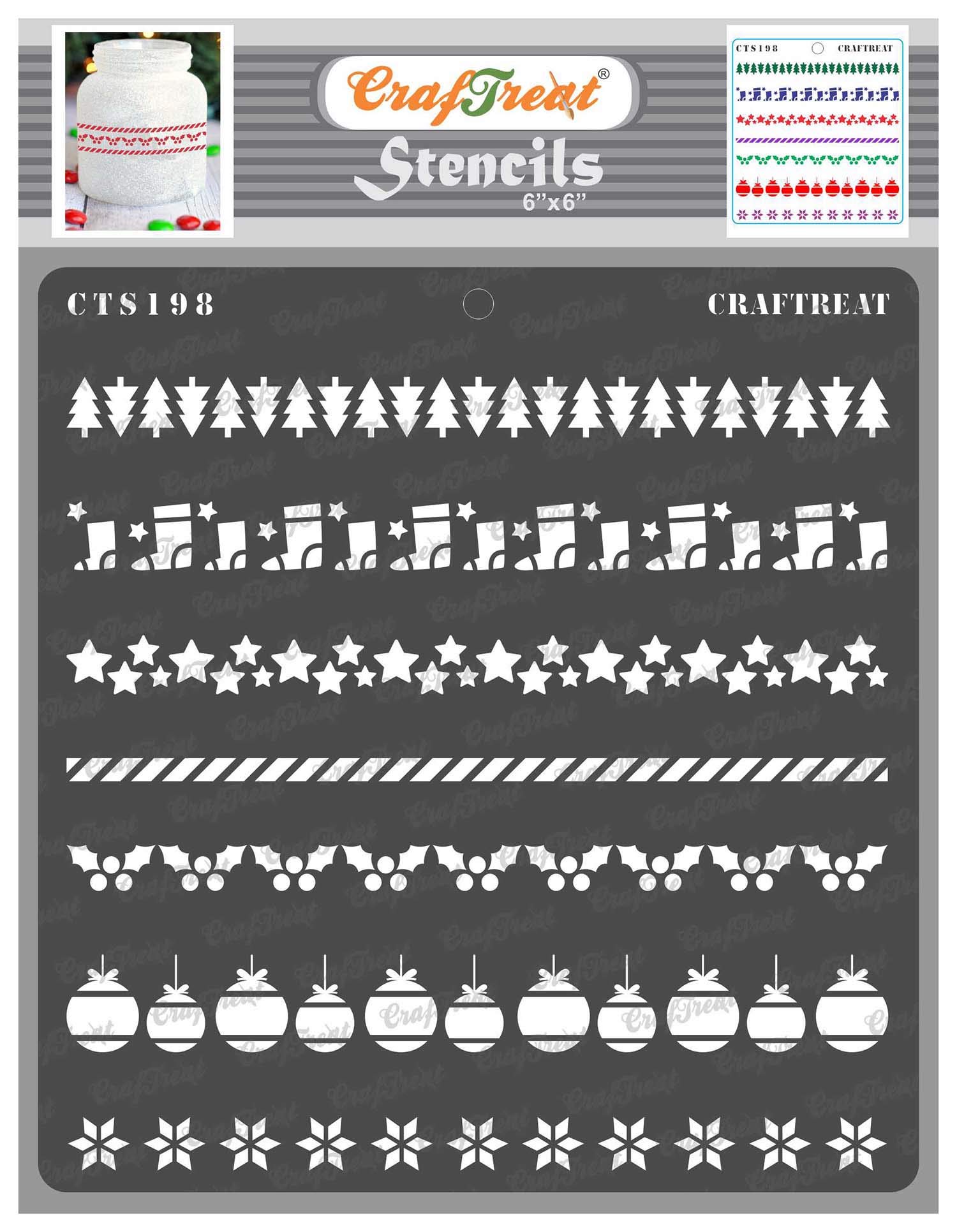 Christmas patterns border