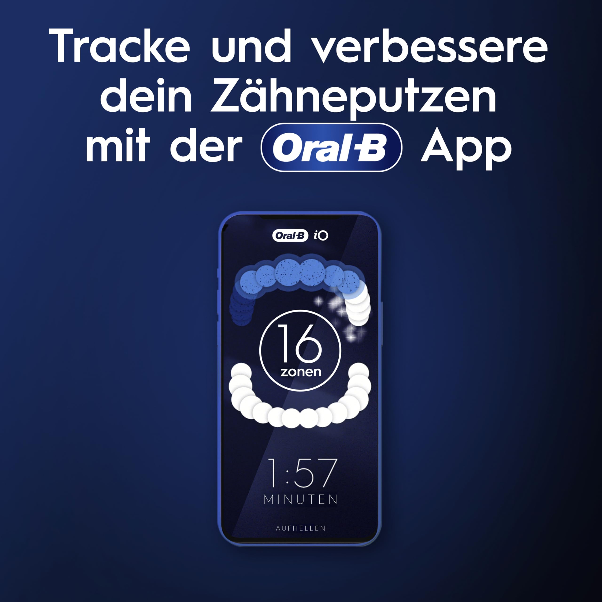 Oral-B iO Series 10 Elektrische Zahnbürste, Weiß | Inkl. 3 Aufsteckbürsten, Lade-Reise-Etui, iOSense, Electric Toothbrush mit 7 Putzmodi für Zahnpflege