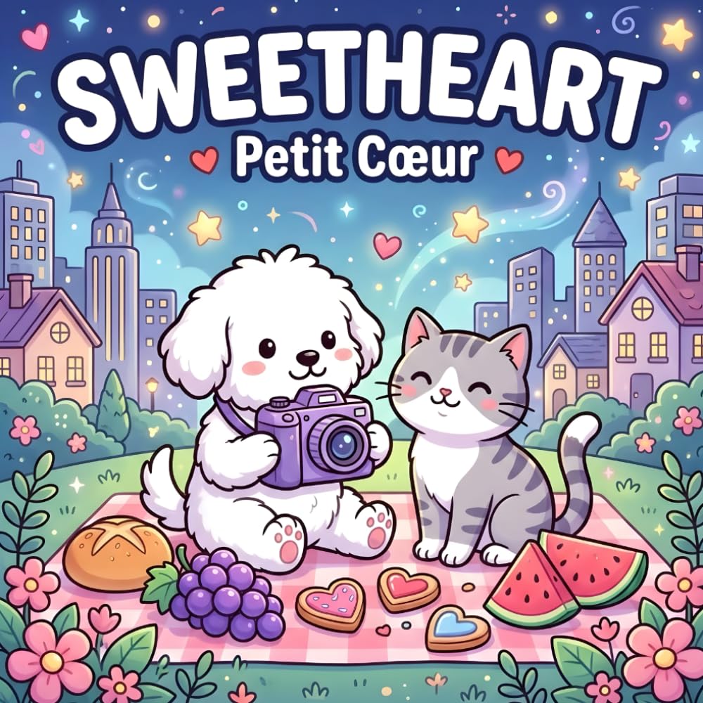 Sweetheart Petit Cœur: Livre de coloriage cosy d’animaux mignons autour de l’amour, des cœurs, de l’amitié et de la tendresse, pour se détendre et colorier en douceur