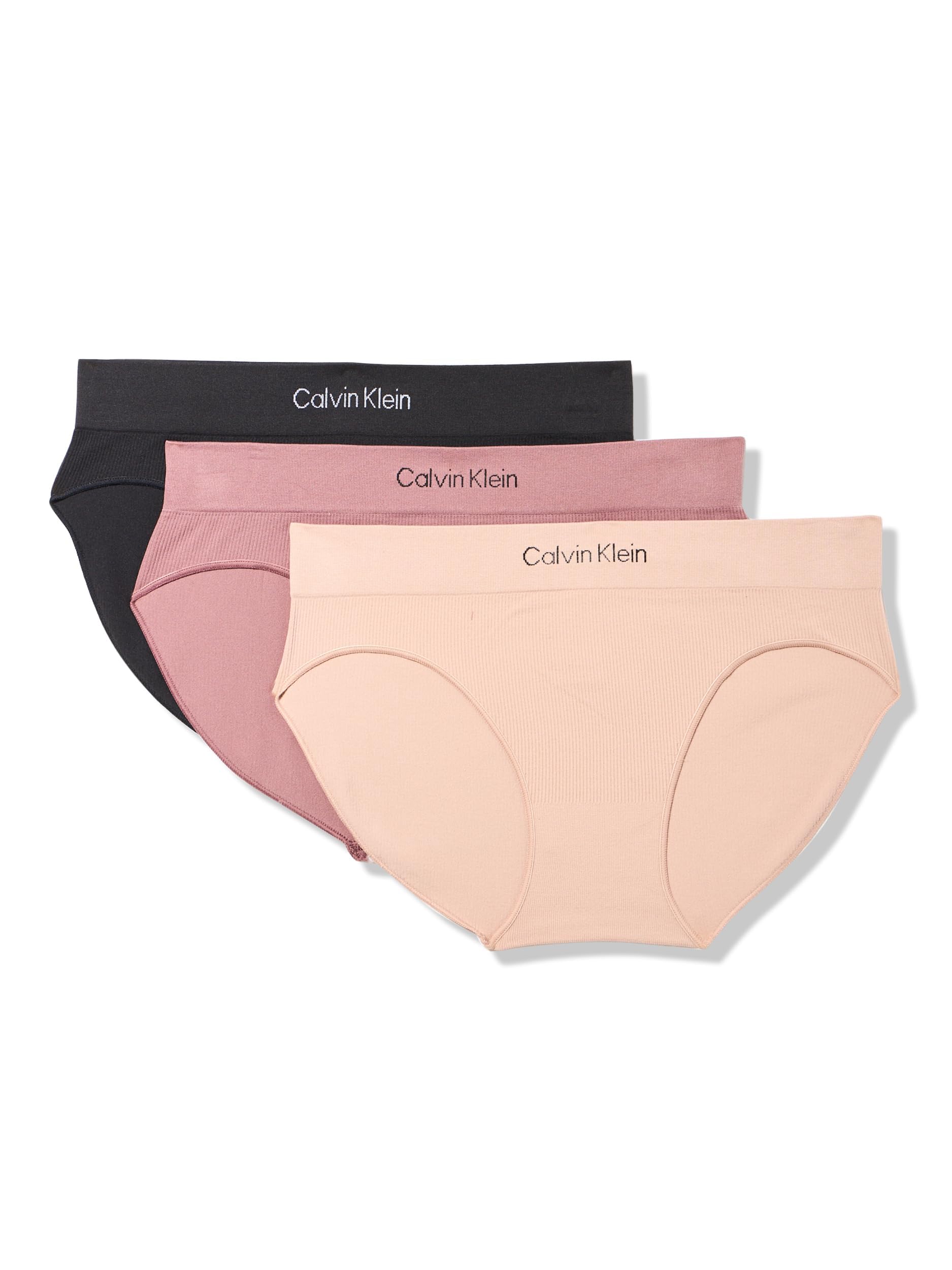 Calvin Klein Women's Seamless Rib Brief, 3 Pack