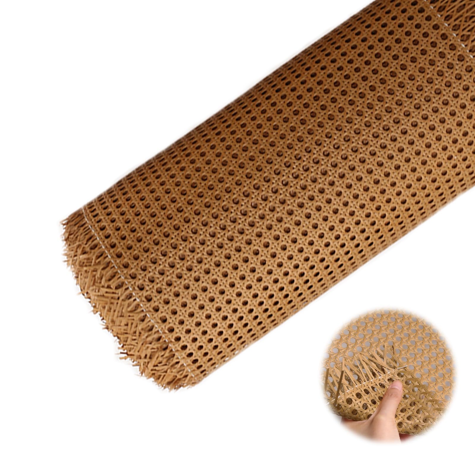 Rattan Rotolo Naturale Paglia di Vienna al Metro Paglia di Vienna per Sedie Rattan Rotolo Impermeabile 50x100cm Rotolo di Canna per Artigianato Fai-da-Te Armadio Sedia Mobili(Brown,60x100cm)