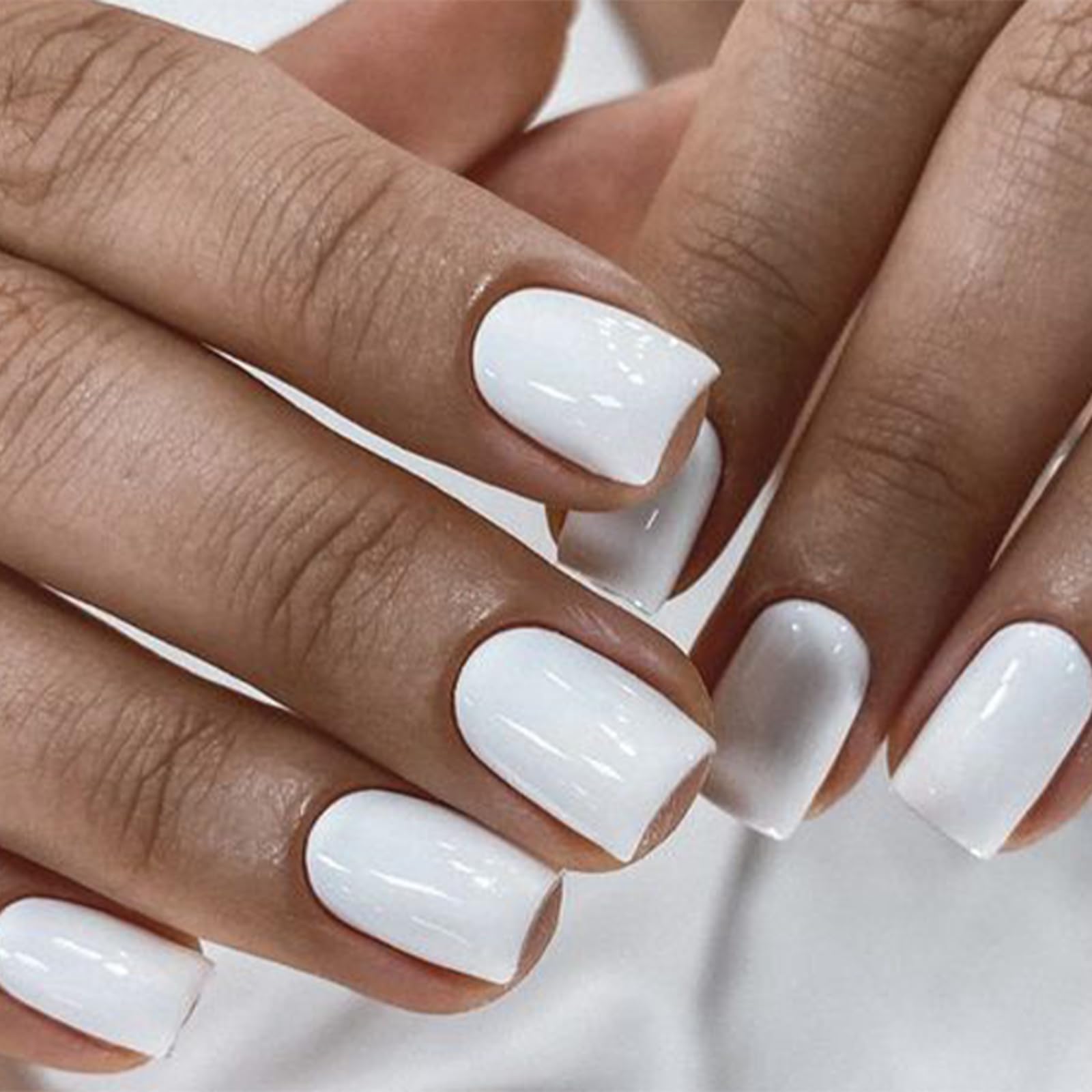 Amazon.com: Modelones Pure White Press on Nails for Women, Summer