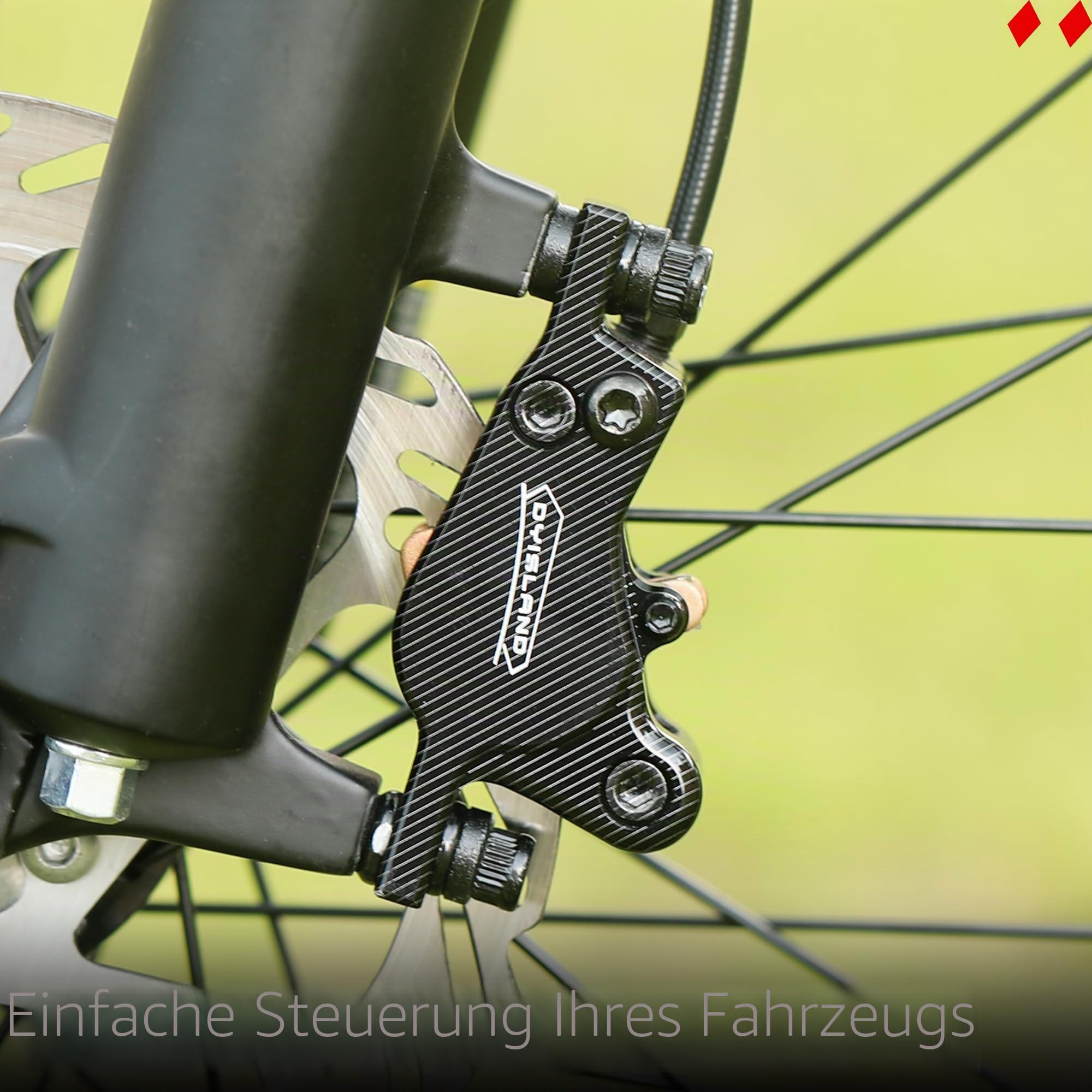 LD-200 2-Kolben-Hydraulik-Scheibenbremsen-Set für E-Bike, hydraulische 2-polige Bremskit, hydraulische Bremskit（mit Montagewerkzeugen und Schrauben）
