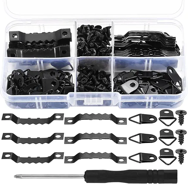 QXAYXA 260 Pcs Picture Hanging Kit - Frame Nails for Home Wall Photo Frame Hanging