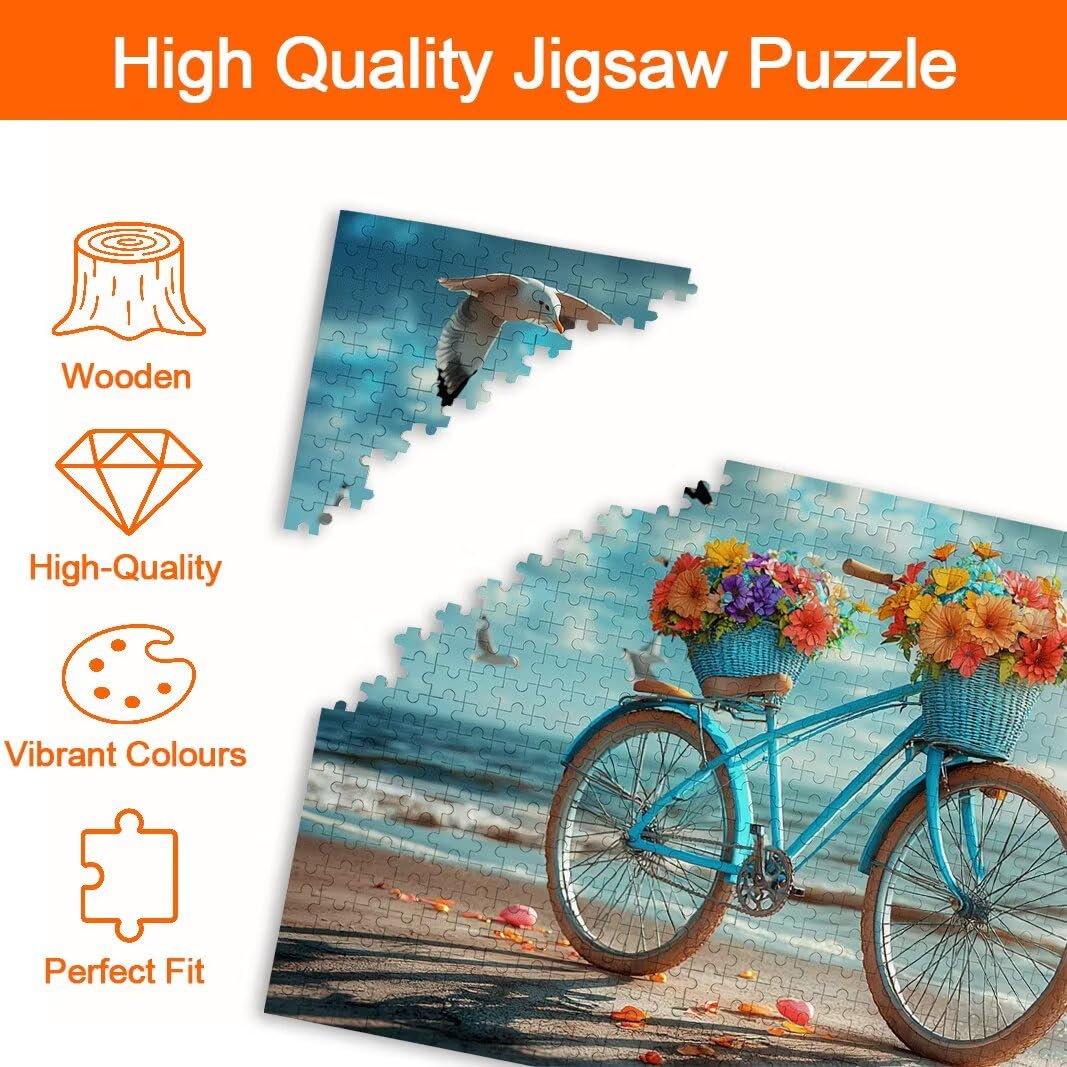 Puzzle 2000 Pezzi, Puzzle Bicicletta, Misura: 100x71cm, Regalo Donna -8745