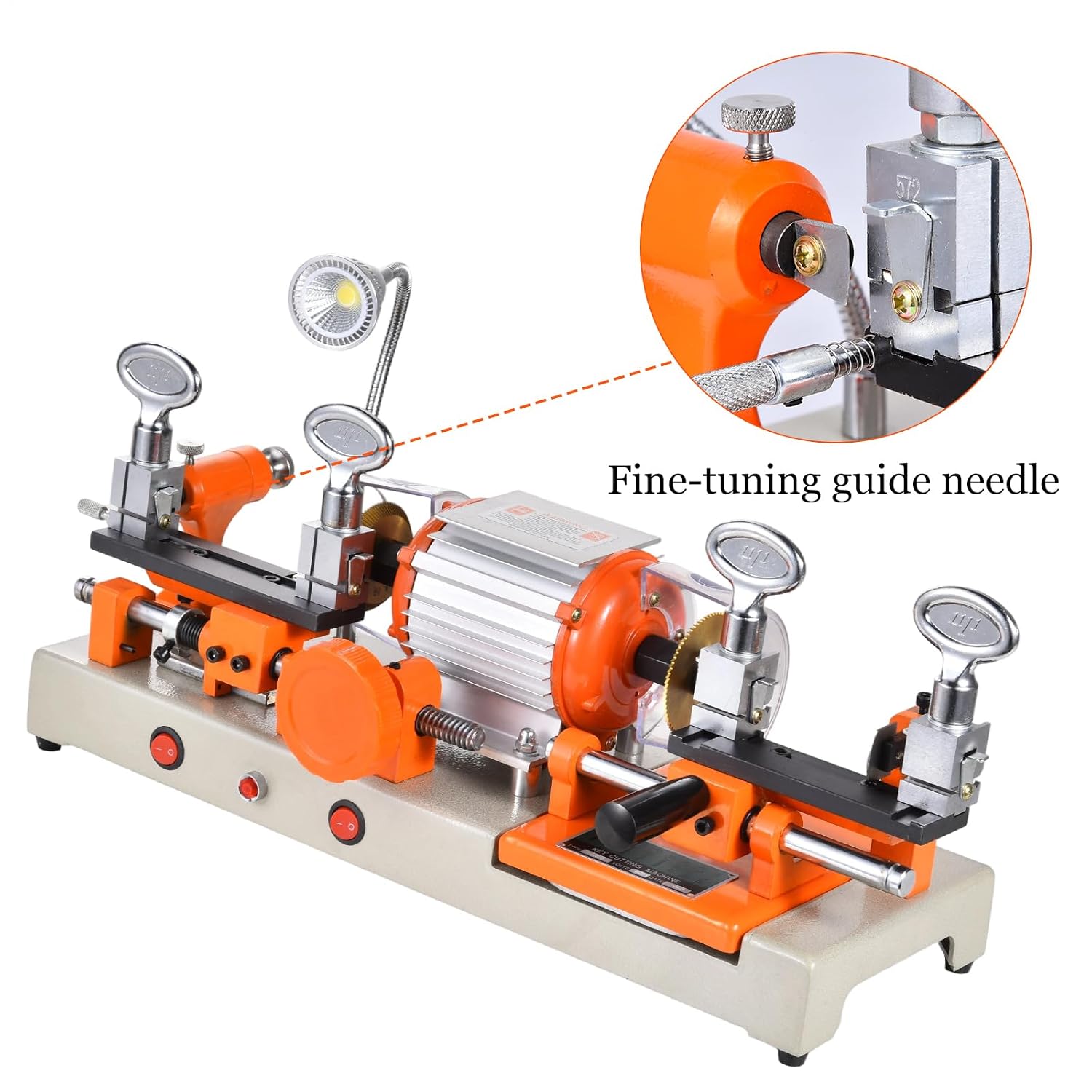 180W Horizontal Keys Duplicator Copy Machine, Cutting Machine Duplicator, Automatic Duplicators Copy Machines, 110V Cutter Cutting Machines for Duplicating House Door Car Keys