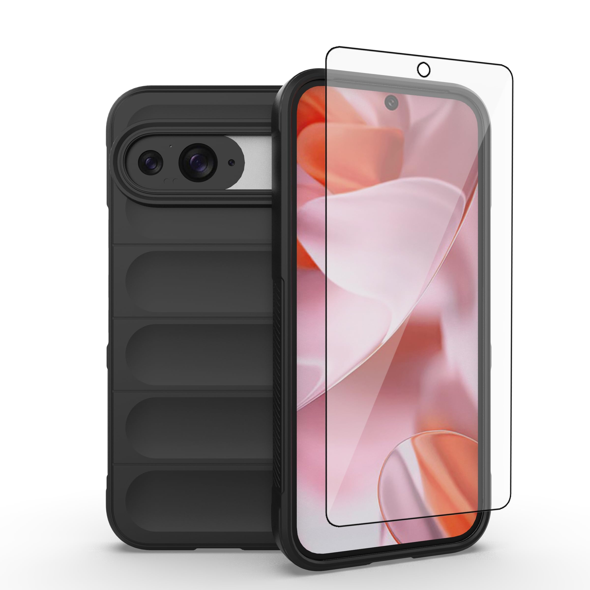 Coque Google Pixel 9 protection silicone avec verre trempé Pixel 9 Pro 5G - 8