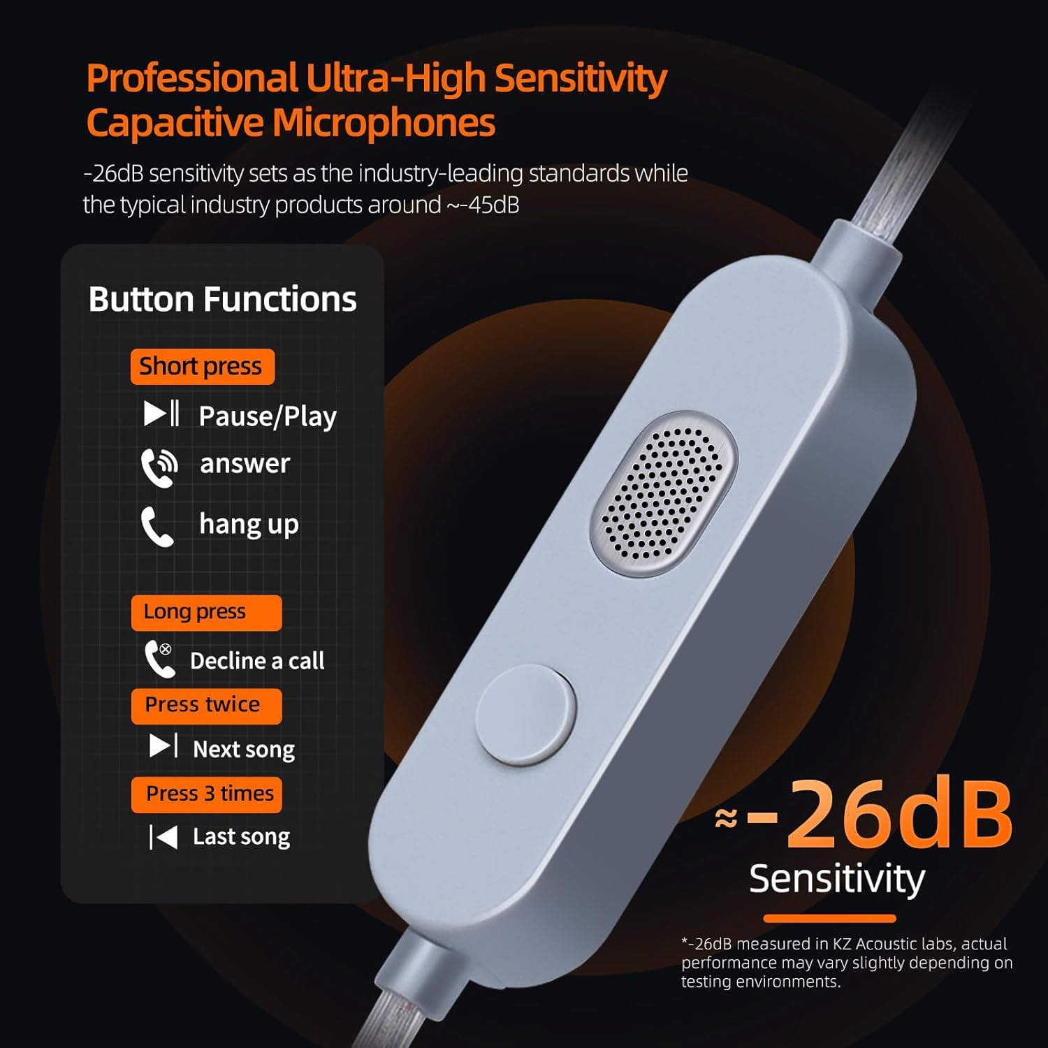 KZ Gale USB C IEM, écouteurs de jeu filaires de type C avec microphone DSP intégré