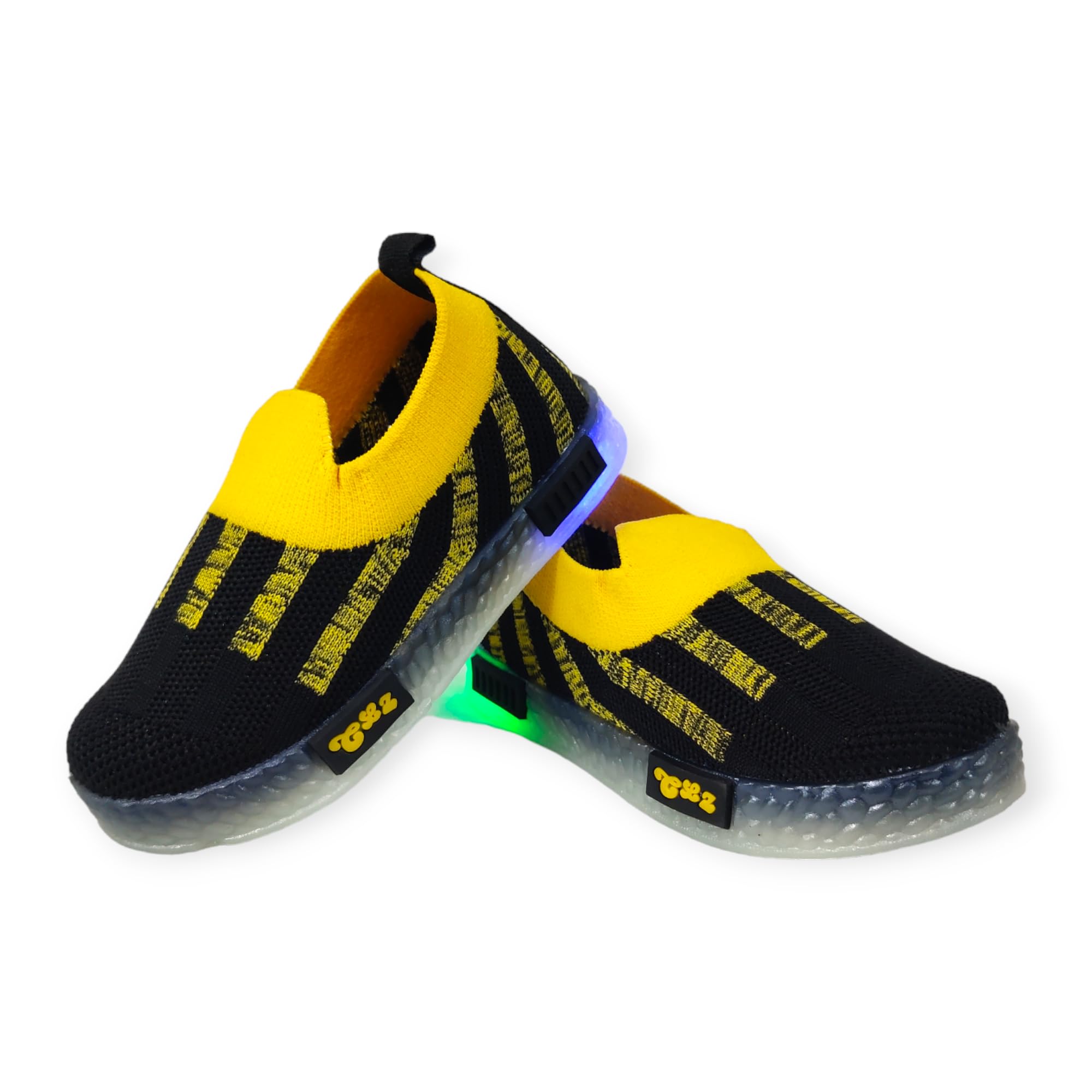 Coolz Kids Unisex Casual Knitted Shoes with Light Blink-4 for 1-4 Years Boys and Girls (Black, 12_Months) (B0B75PV7X3) Amazon Price History, Amazon Price Tracker