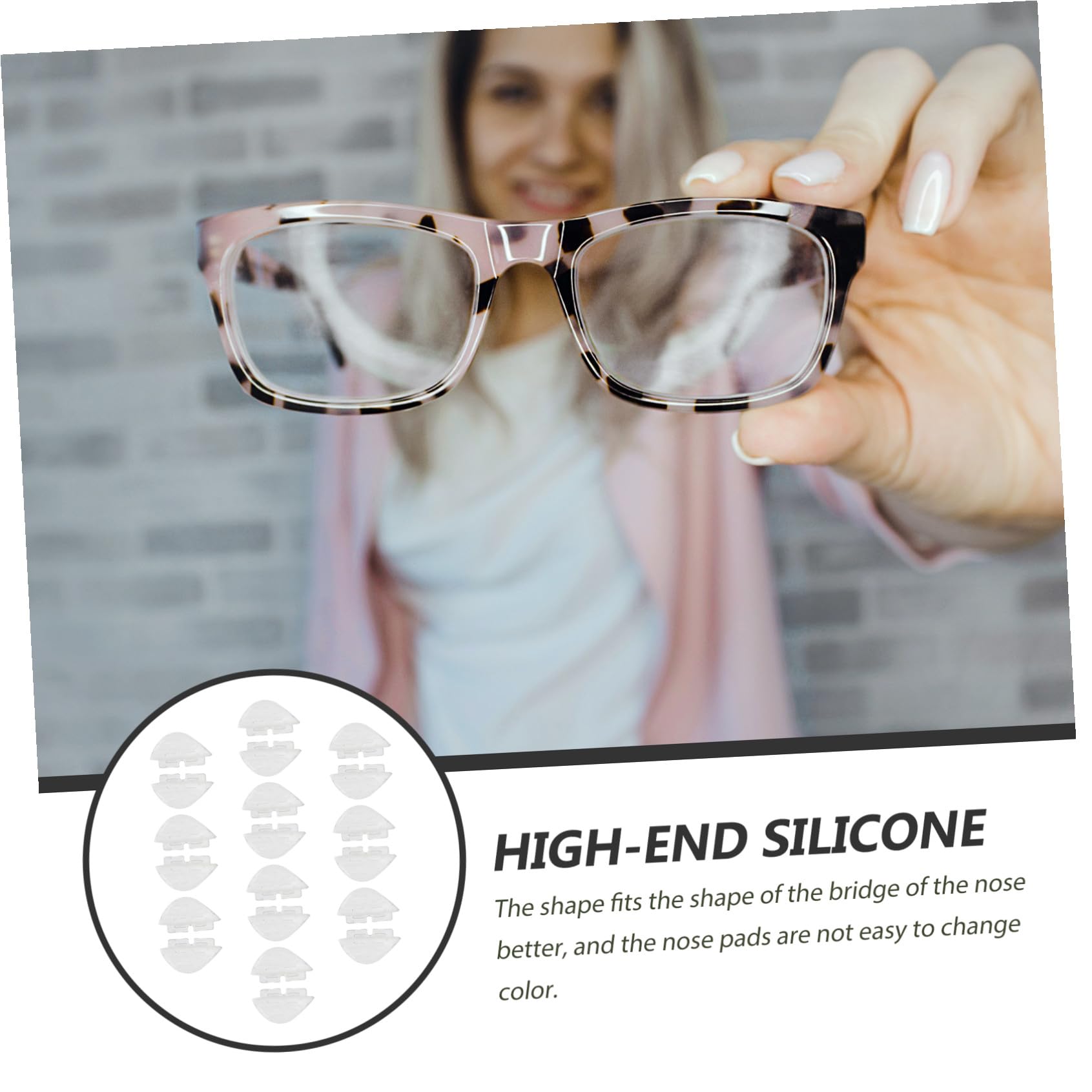 Healeved 50paare Silikon-nasenpads Für Brillen Rutschfeste Bequeme Unterstützung Für Sonnenbrillen Und Lesebrillen Langlebig Und Formbeständig Transparent Für Optimalen Tragekomfort