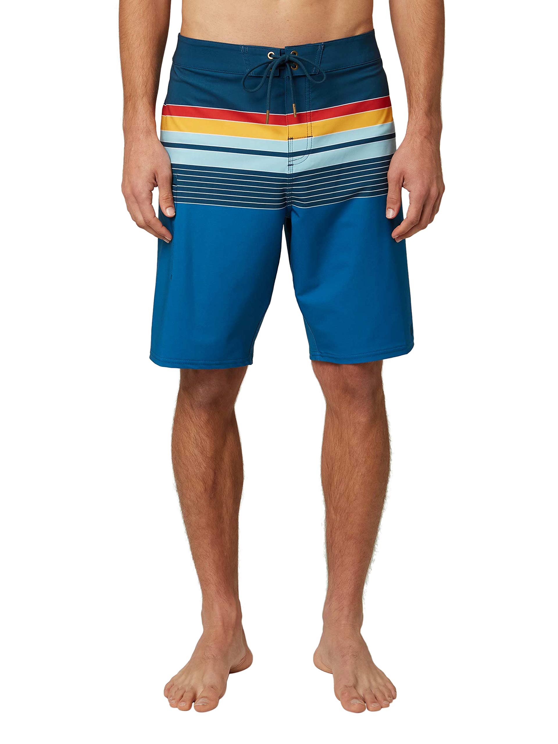 Hang Ten Mens Classic Mid Length Boardshort Swim Trunks Quick