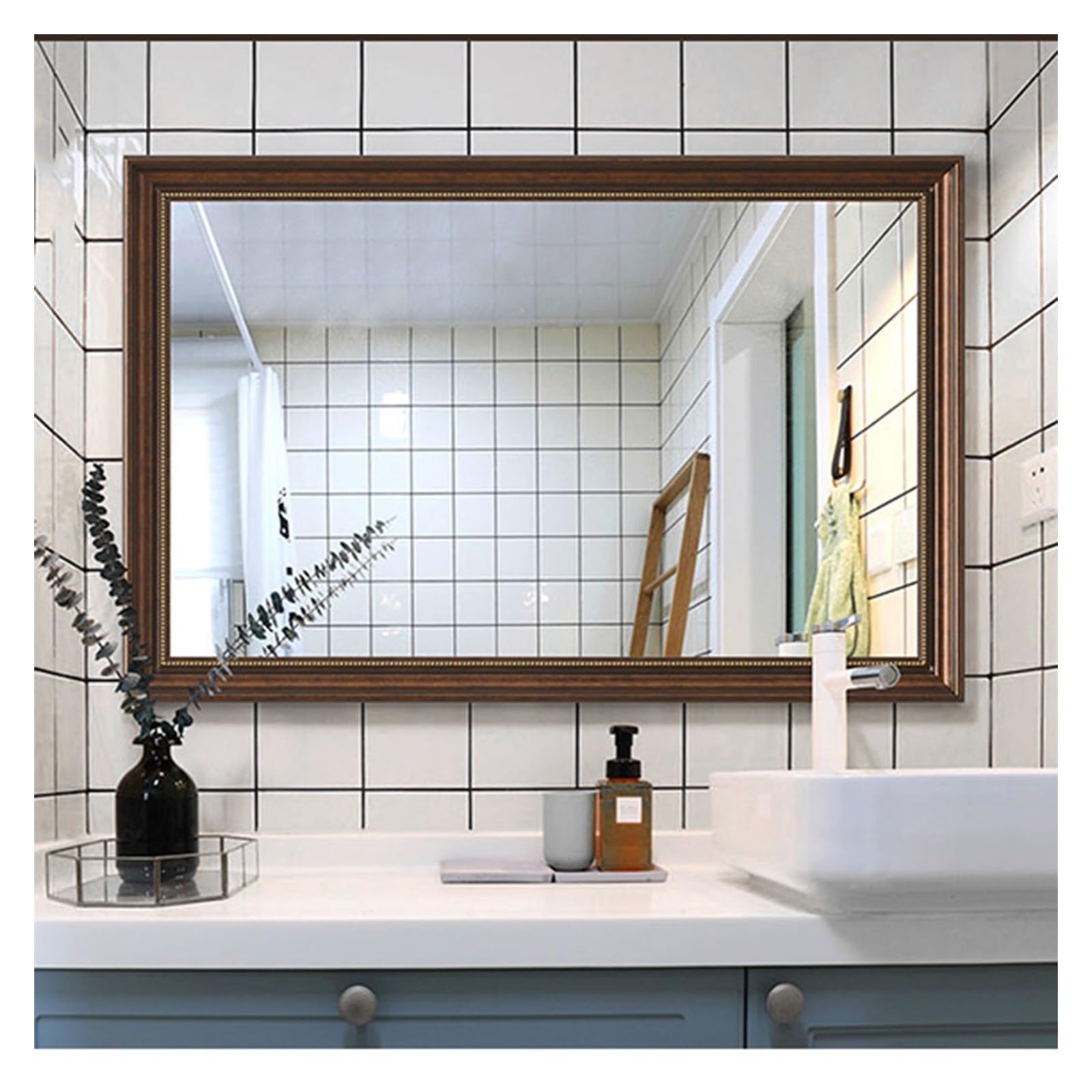 Asymmetrische spiegel, eiken frame h100 cm, belize naturel Am.Pm | La Redoute