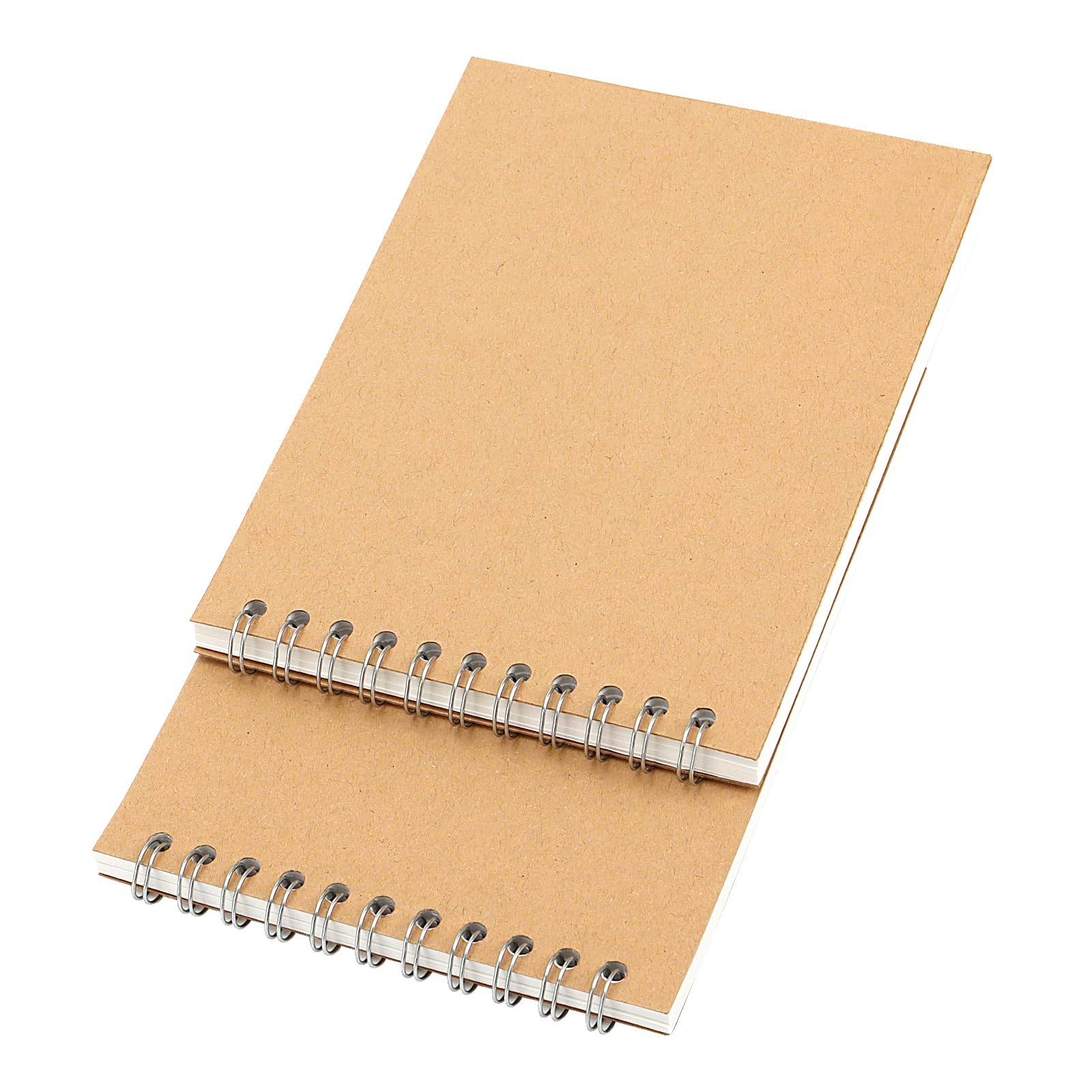 HOZEON 30 quaderni con rilegatura a spirale in formato A6, copertina in cartone kraft marrone, per animazione, schizzi, disegni, scarabocchi e diari, 60 fogli per ogni blocco