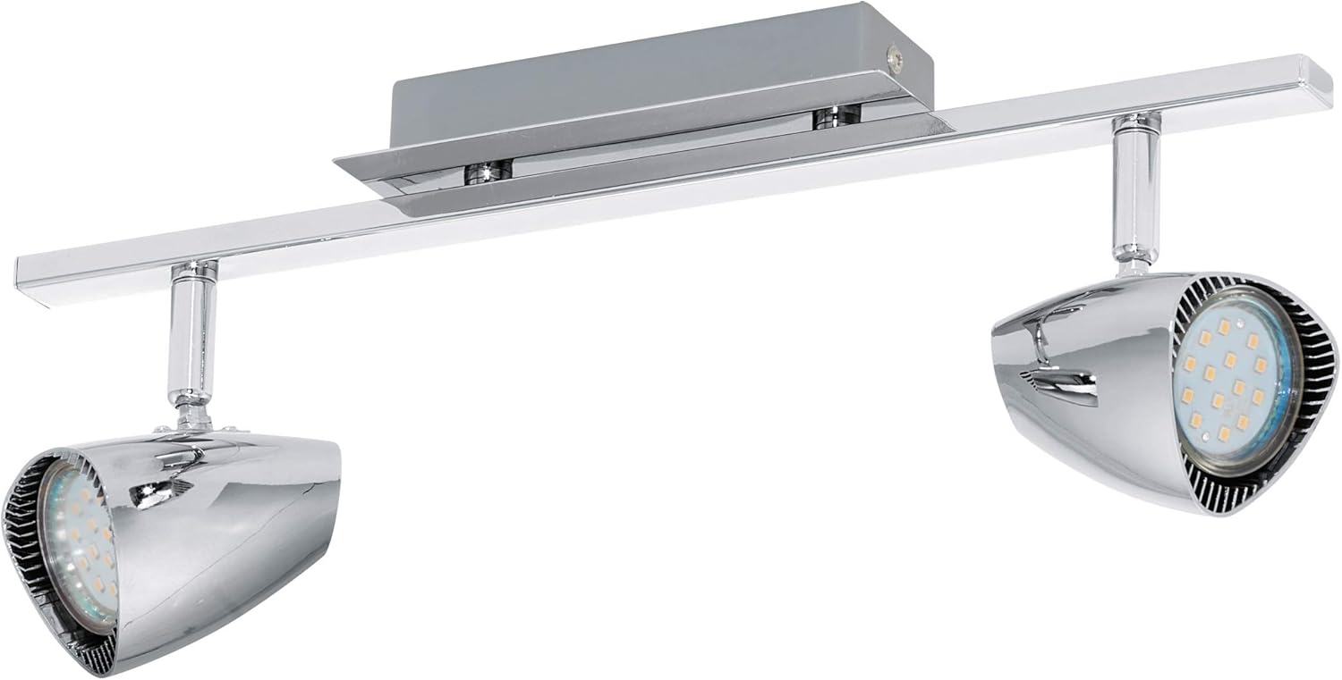Eglo LED Ceiling lamp Corbera, 2-Light Ceiling Spotlight, Ceiling Fixture Made of Metal and Plastic