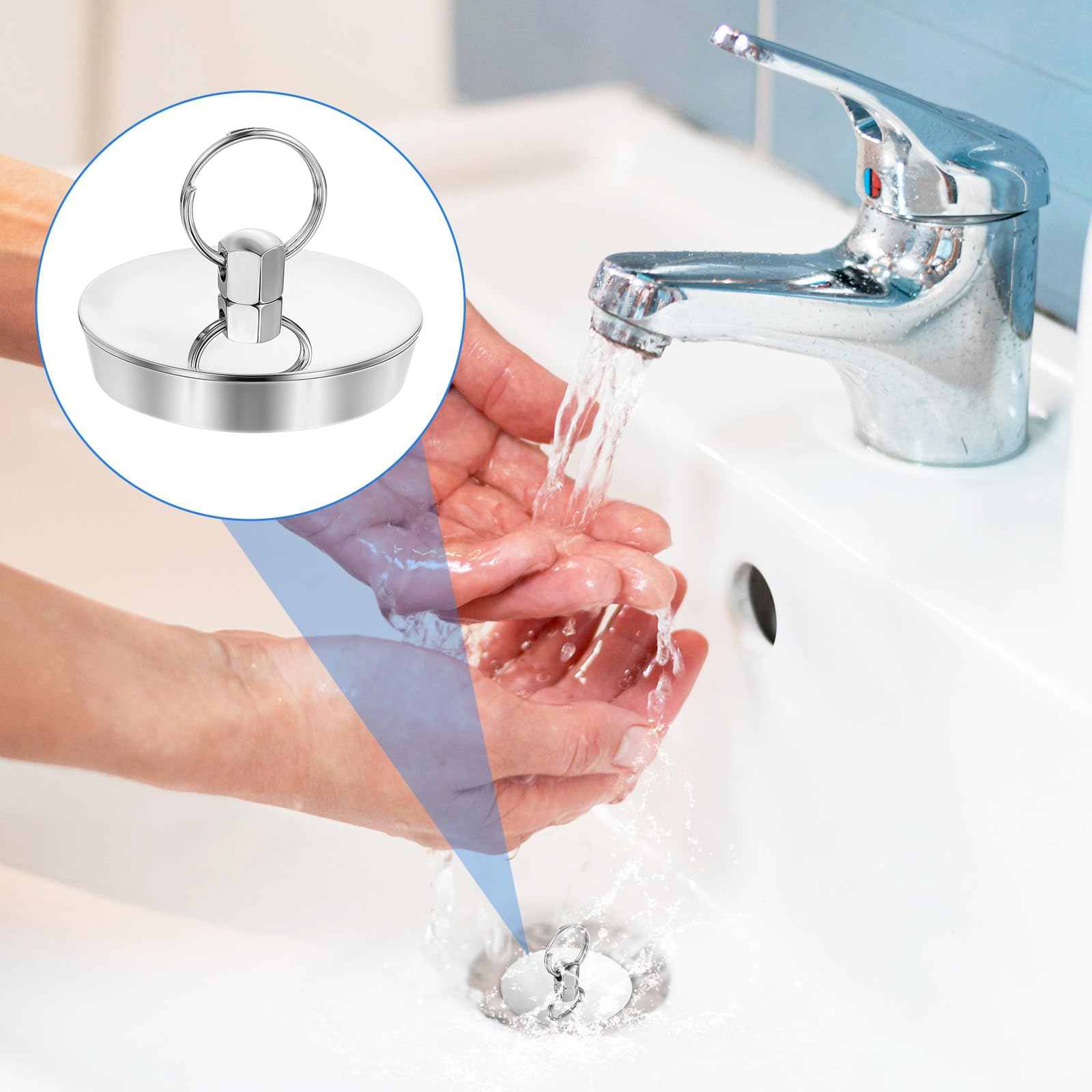 2x Universal-Badewannenstöpsel Edelstahl – Für 40–45 Mm Abfluss, Mit Silikondichtung, Einfach Zu Reinigen