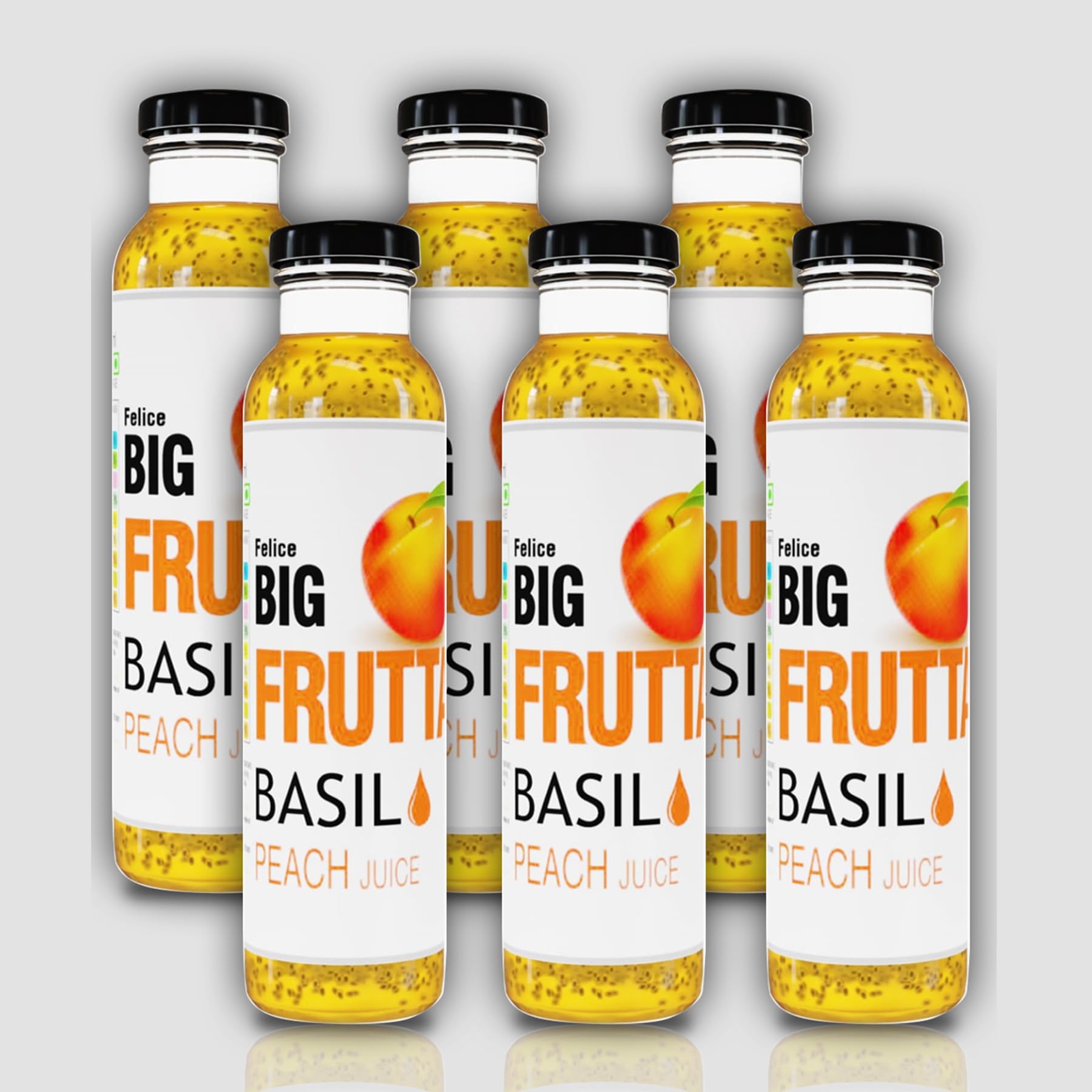 Felice Big Frutta Basil Peach Magix | No Added Preservatives