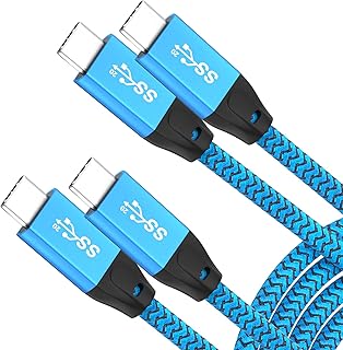 USB C to USB C Cable 100W 10FT(2 Pack),UseBean USB 3.2 Gen 2X2 20Gbps Data Transfer Type-C Cable PD Fast Charging,4K Video Monitor Cord,for Thunderbolt 3/4 MacBook Pro, iPad Pro,Galaxy S21/S20