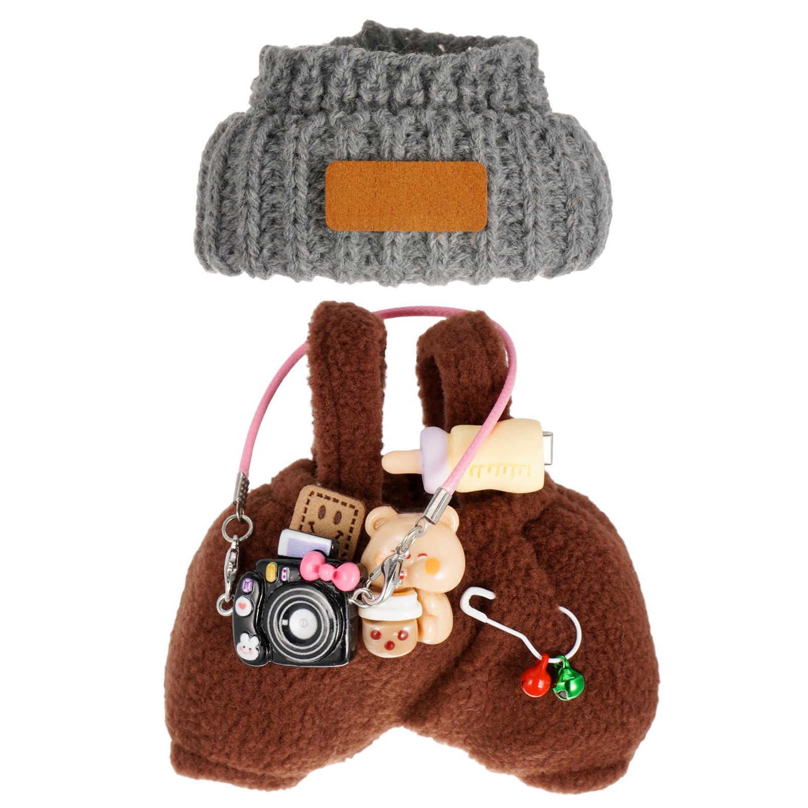 17cm Doll Clothes, Clothes Set for 17cm Dolls, Doll Clothes Suitable for Dolls Accessories (NO Doll) (Brown)
