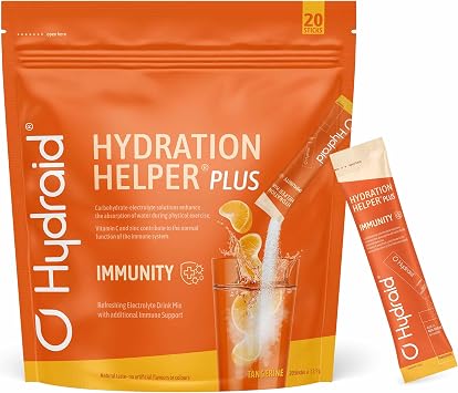 Hydraid Hydration Helper® PLUS TANGERINE – Elektrolyt Pulver mit 1118mg Elektrolyten mit Mandarine-Geschmack