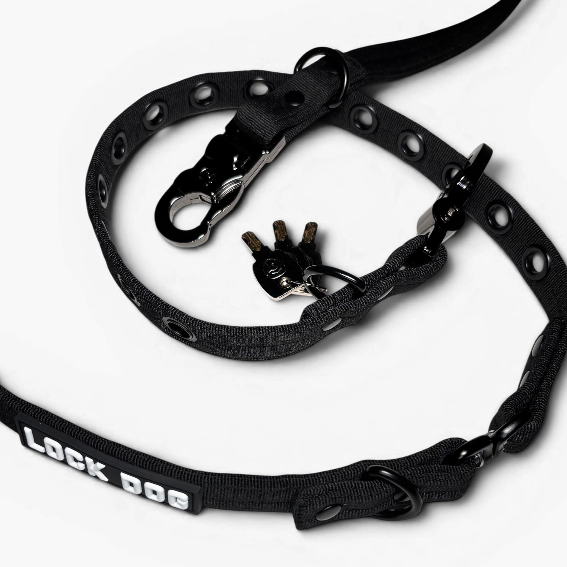 Hundeleine 2.0 LOCK DOG Schnitt und bissfest + 2 Schlösser und 3 Schlüssel sicher abschließen Leine/Halsband Anti-diebstahl schnittfest NEU…